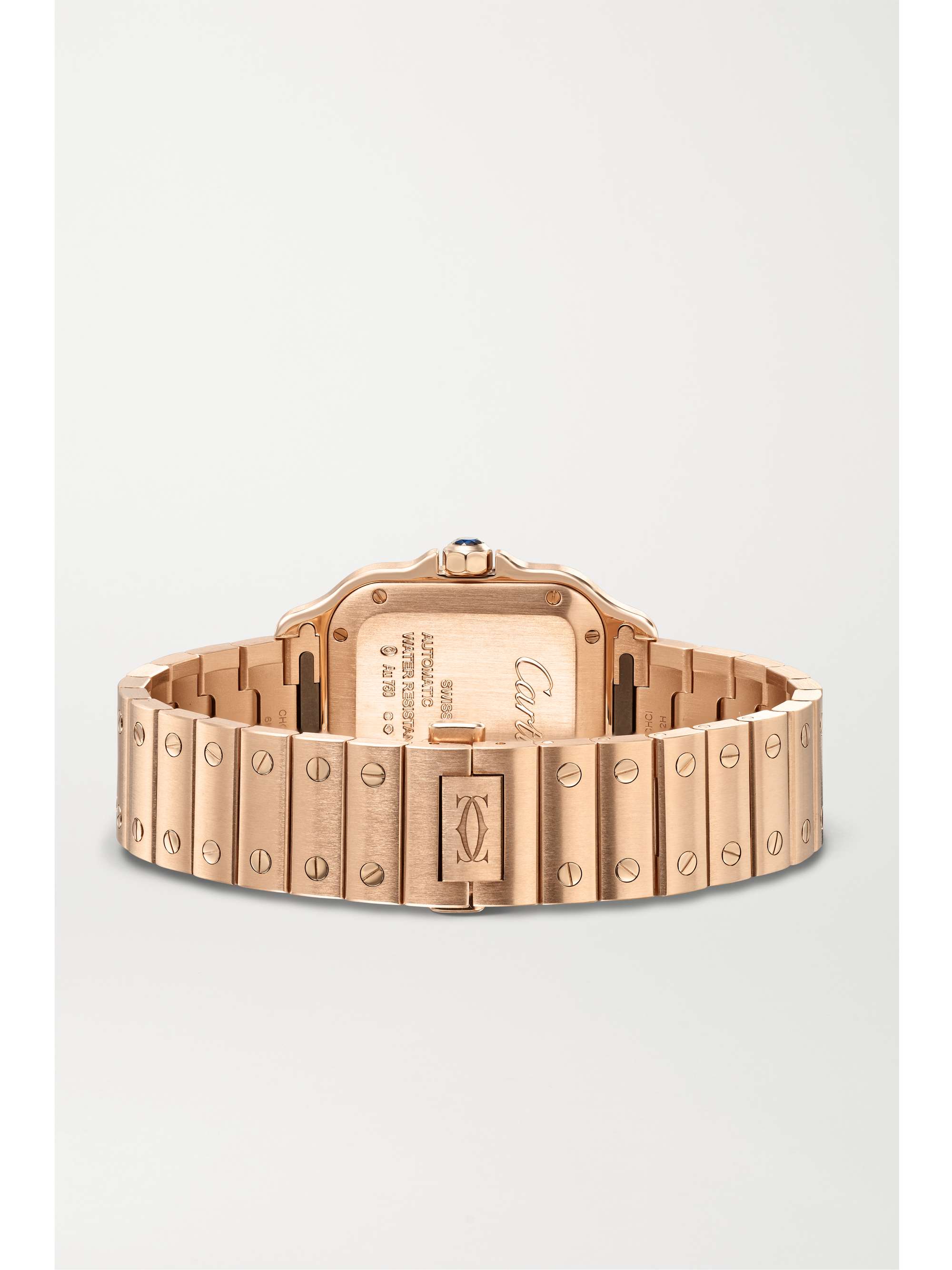 CARTIER Santos de Cartier Automatic 35mm medium 18-karat rose gold watch