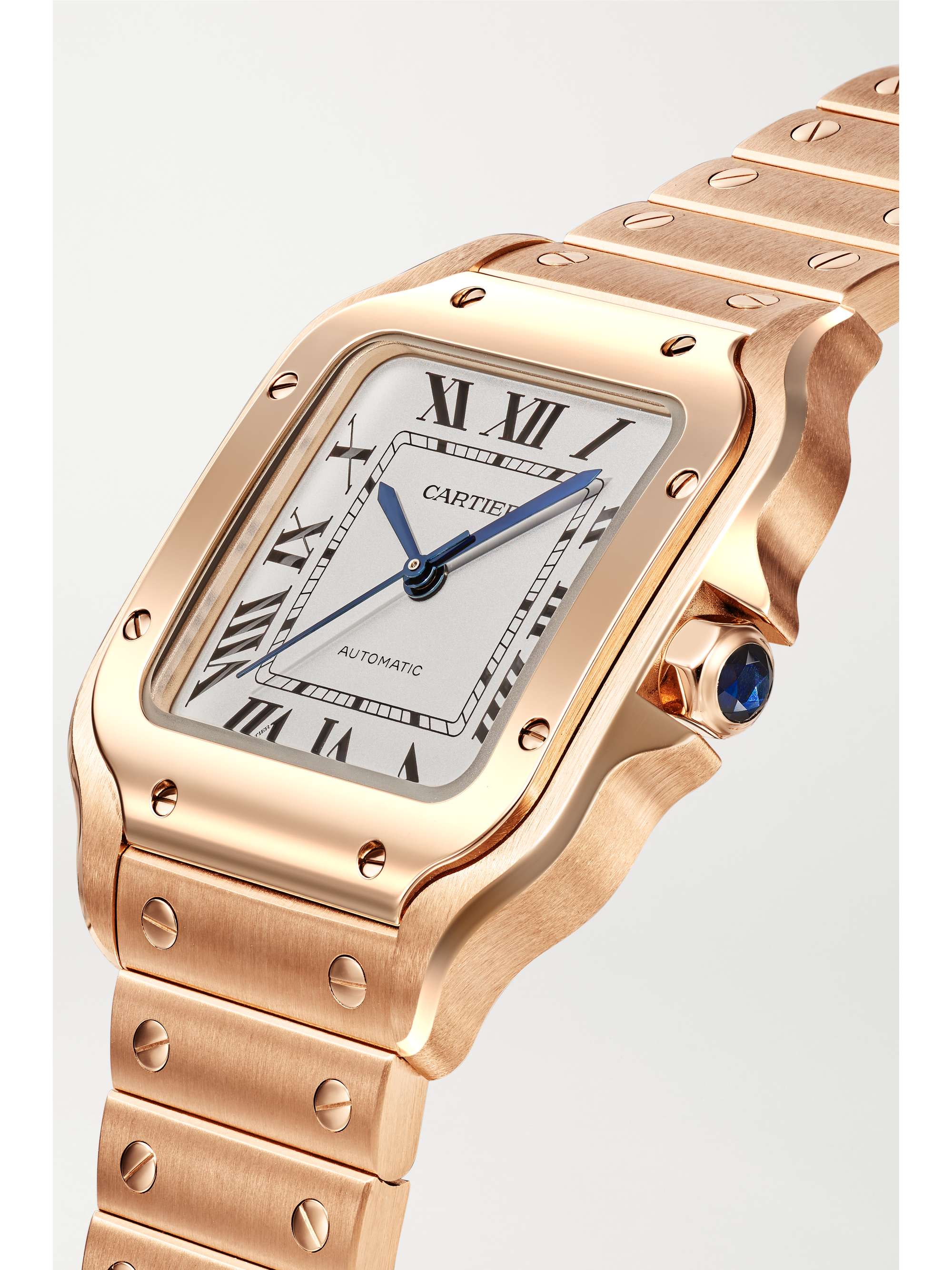 CARTIER Santos de Cartier Automatic 35mm medium 18-karat rose gold watch