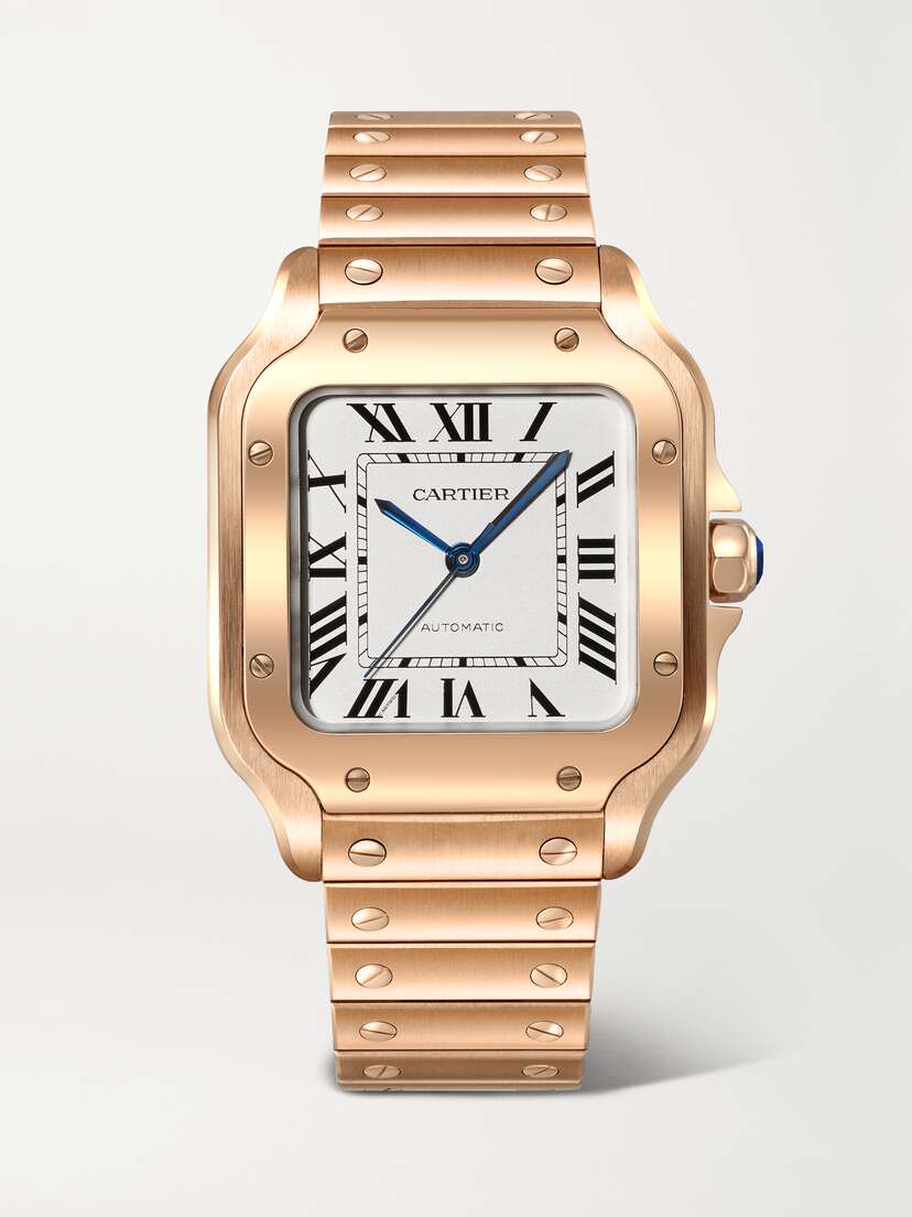 Cartier Santos De  Automatic 35mm Medium 18-karat Rose Gold Watch