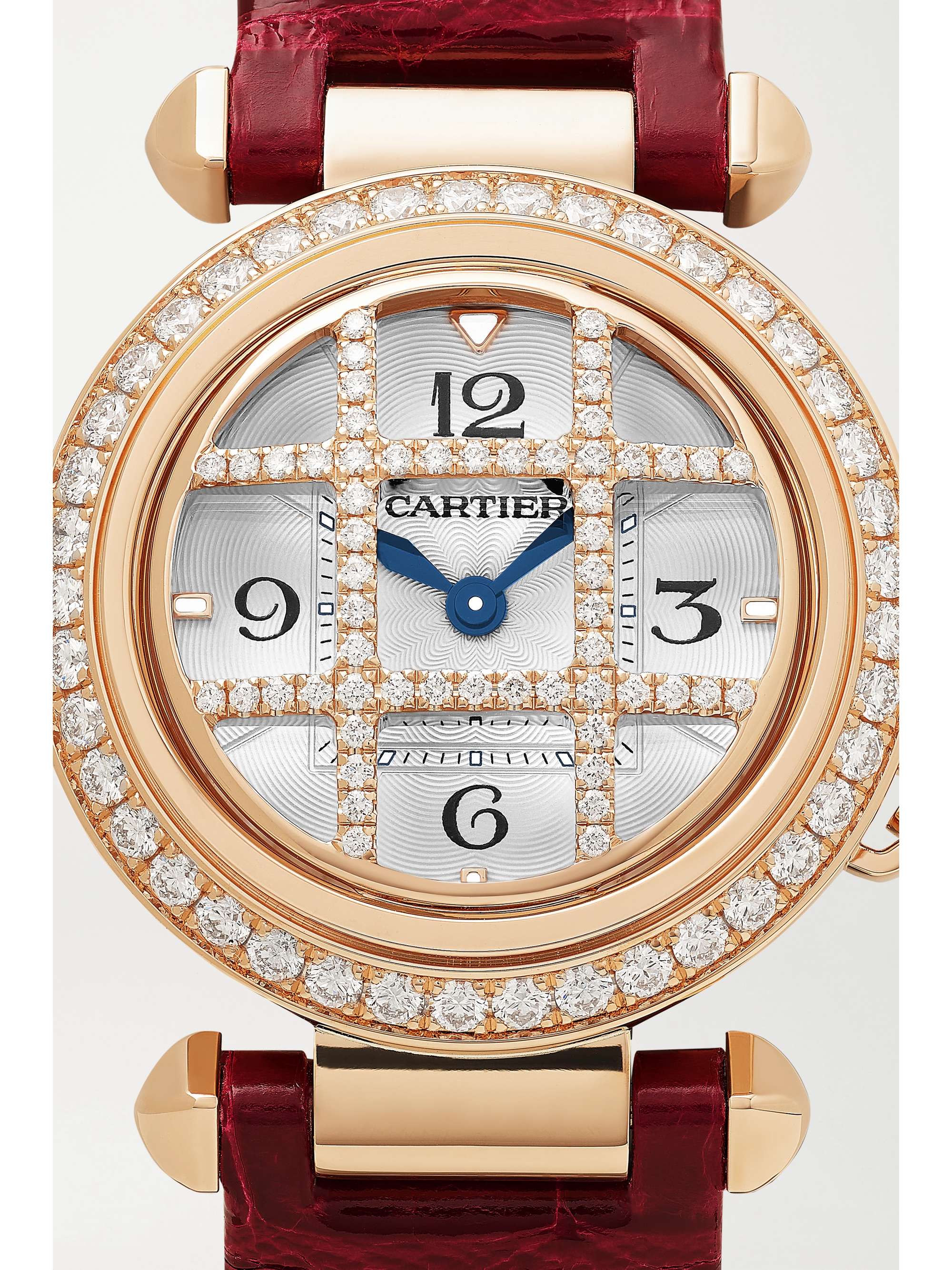 CARTIER Pasha de Cartier Quartz 30mm 18-karat rose gold and diamond watch