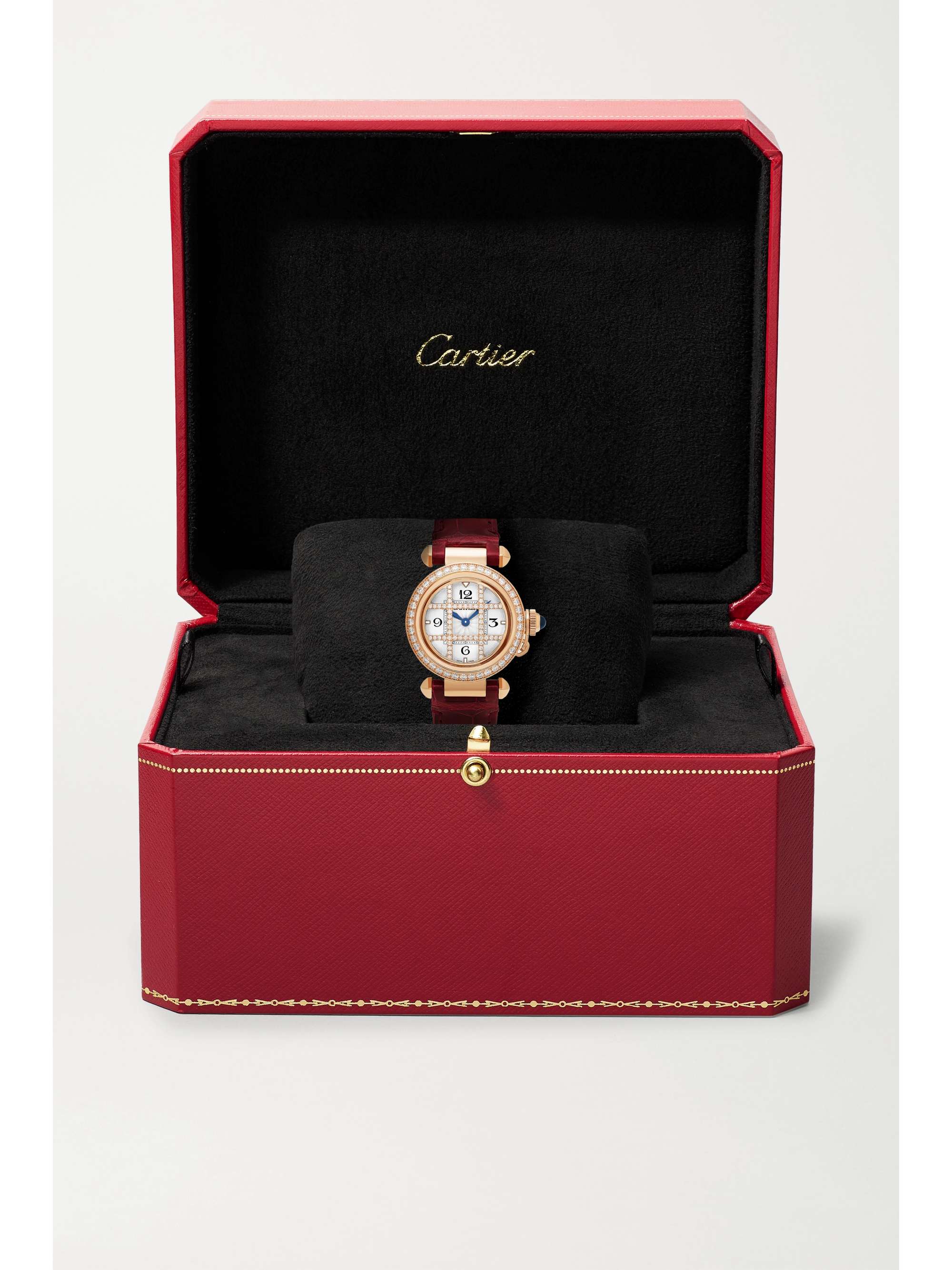 CARTIER Pasha de Cartier Quartz 30mm 18-karat rose gold and diamond watch