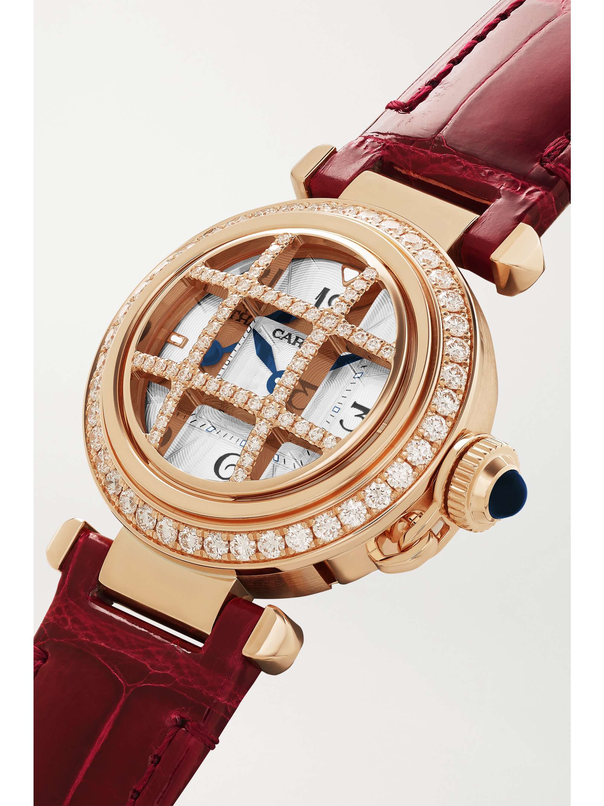 CARTIER Pasha de Cartier Quartz 30mm 18-karat rose gold and diamond watch