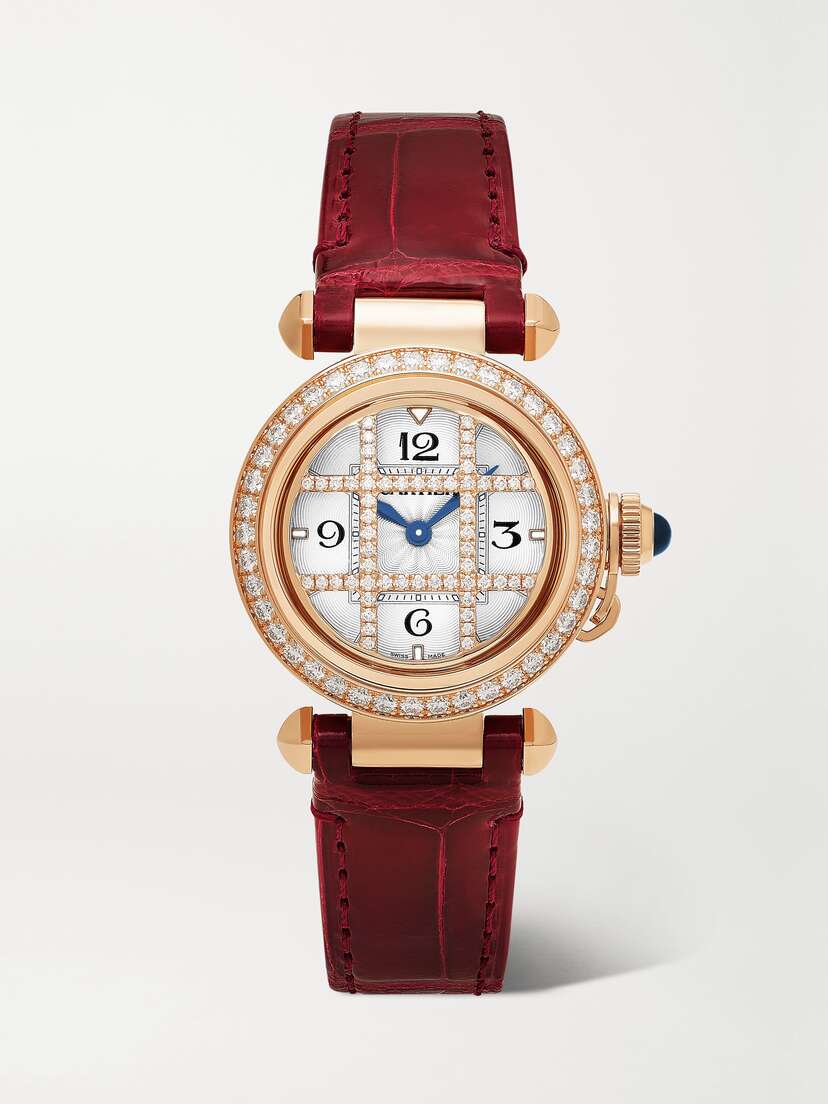 Cartier Pasha De Quartz 30mm 18-karat Rose Gold And Diamond Watch