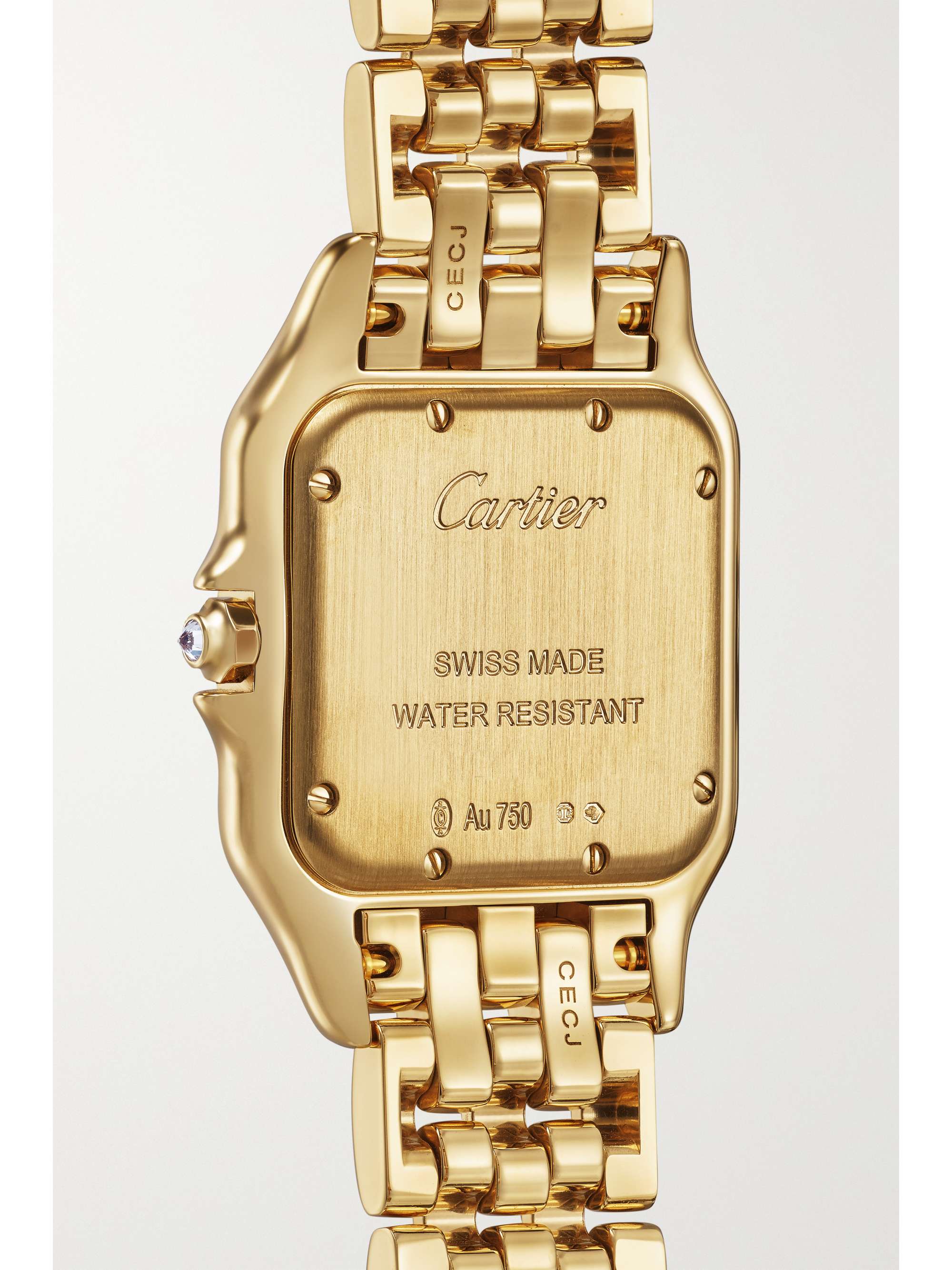 CARTIER Panthère de Cartier medium 26.7mm 18-karat gold diamond watch