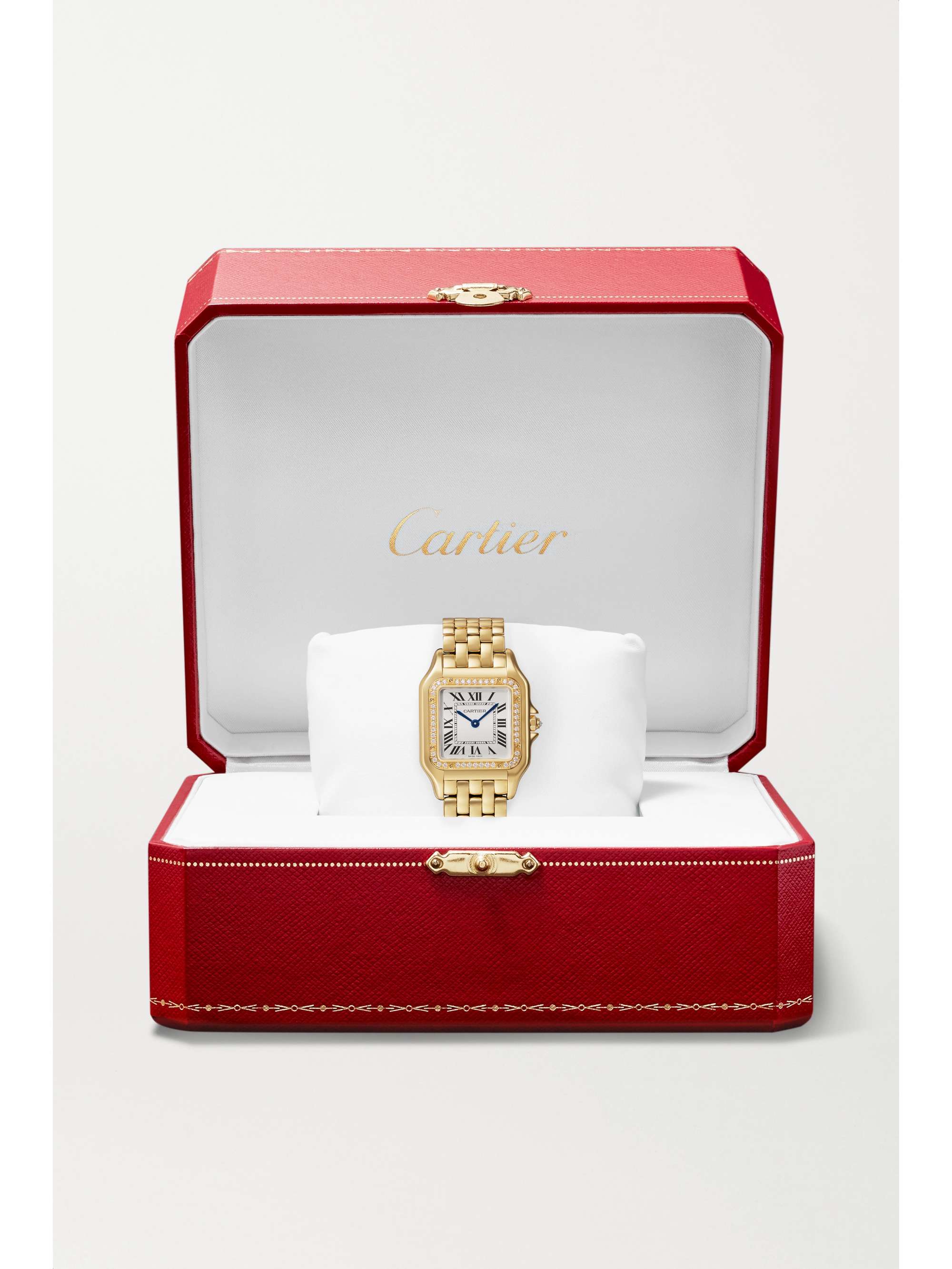 CARTIER Panthère de Cartier medium 26.7mm 18-karat gold diamond watch