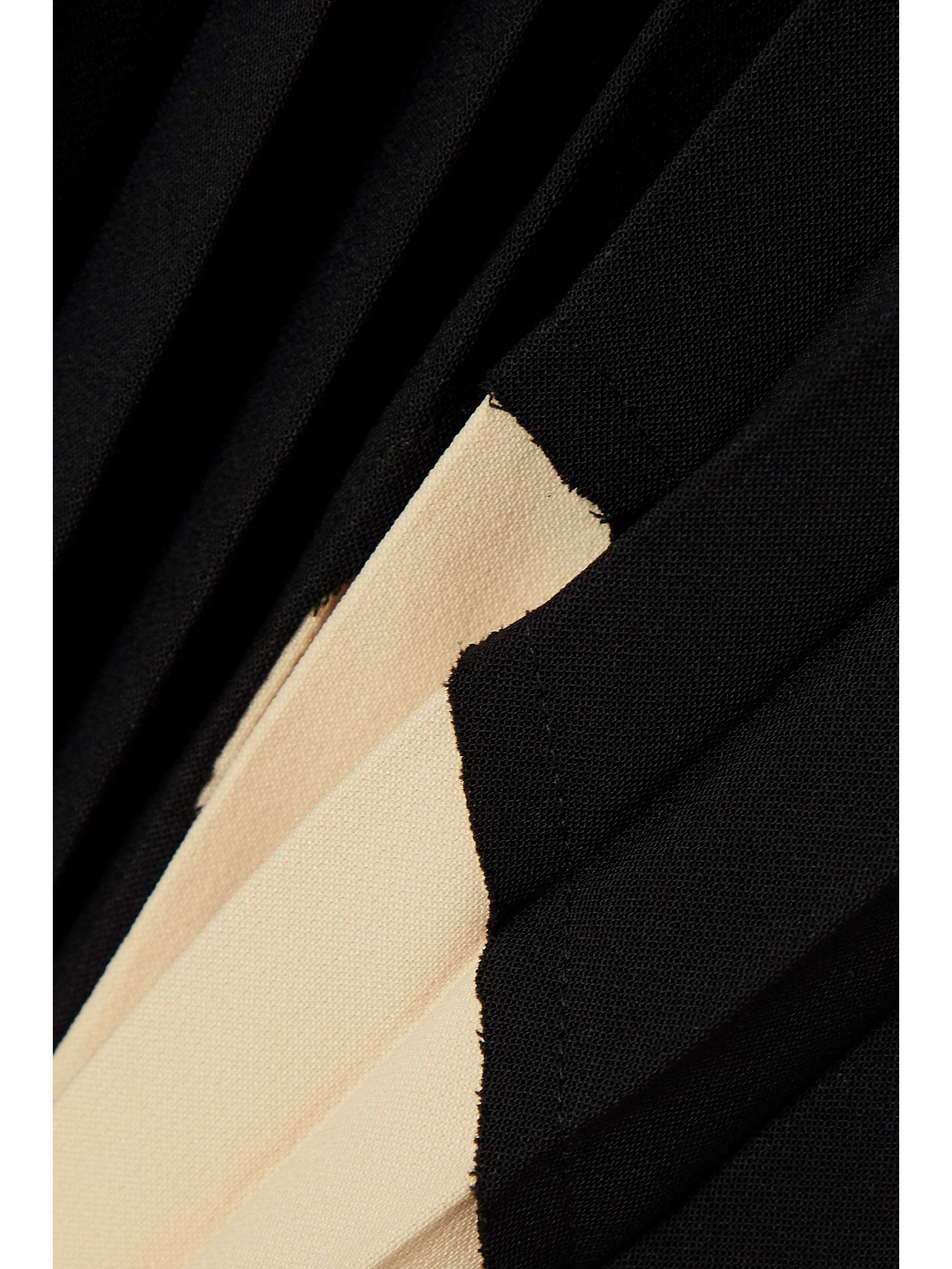 A.W.A.K.E. MODE Pleated two-tone satin poncho
