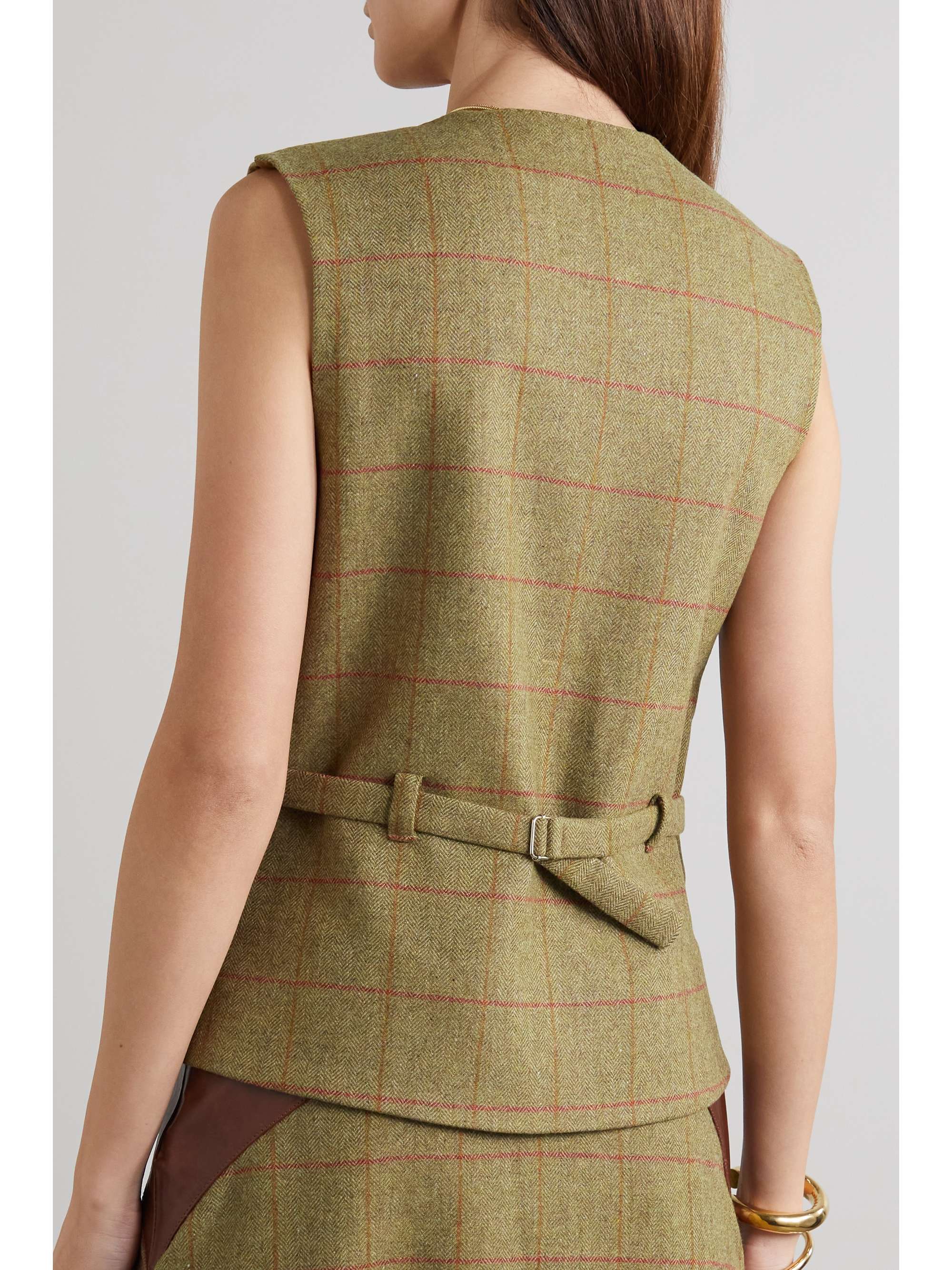 GIULIVA HERITAGE Lucia checked wool vest