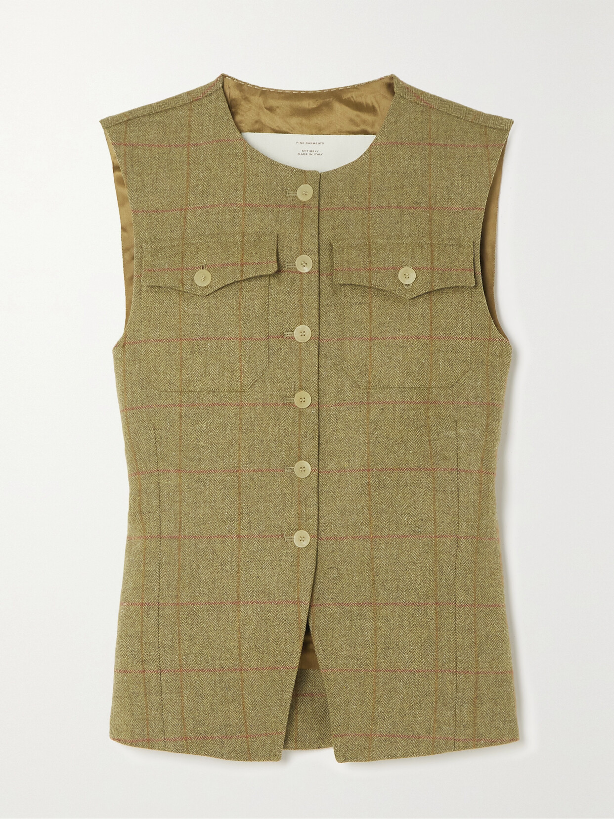 Giuliva Heritage - Lucia Checked Wool Vest - Green