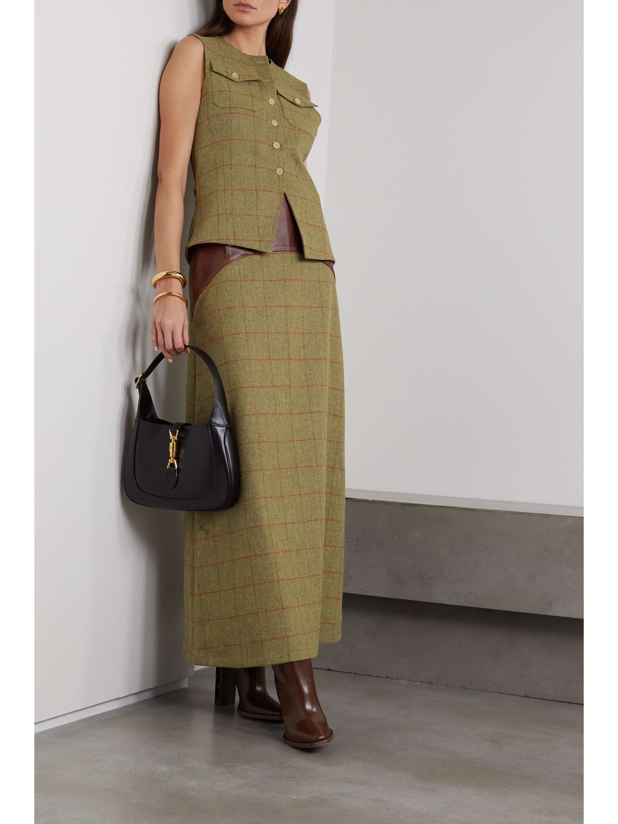 GIULIVA HERITAGE Lucia checked wool vest