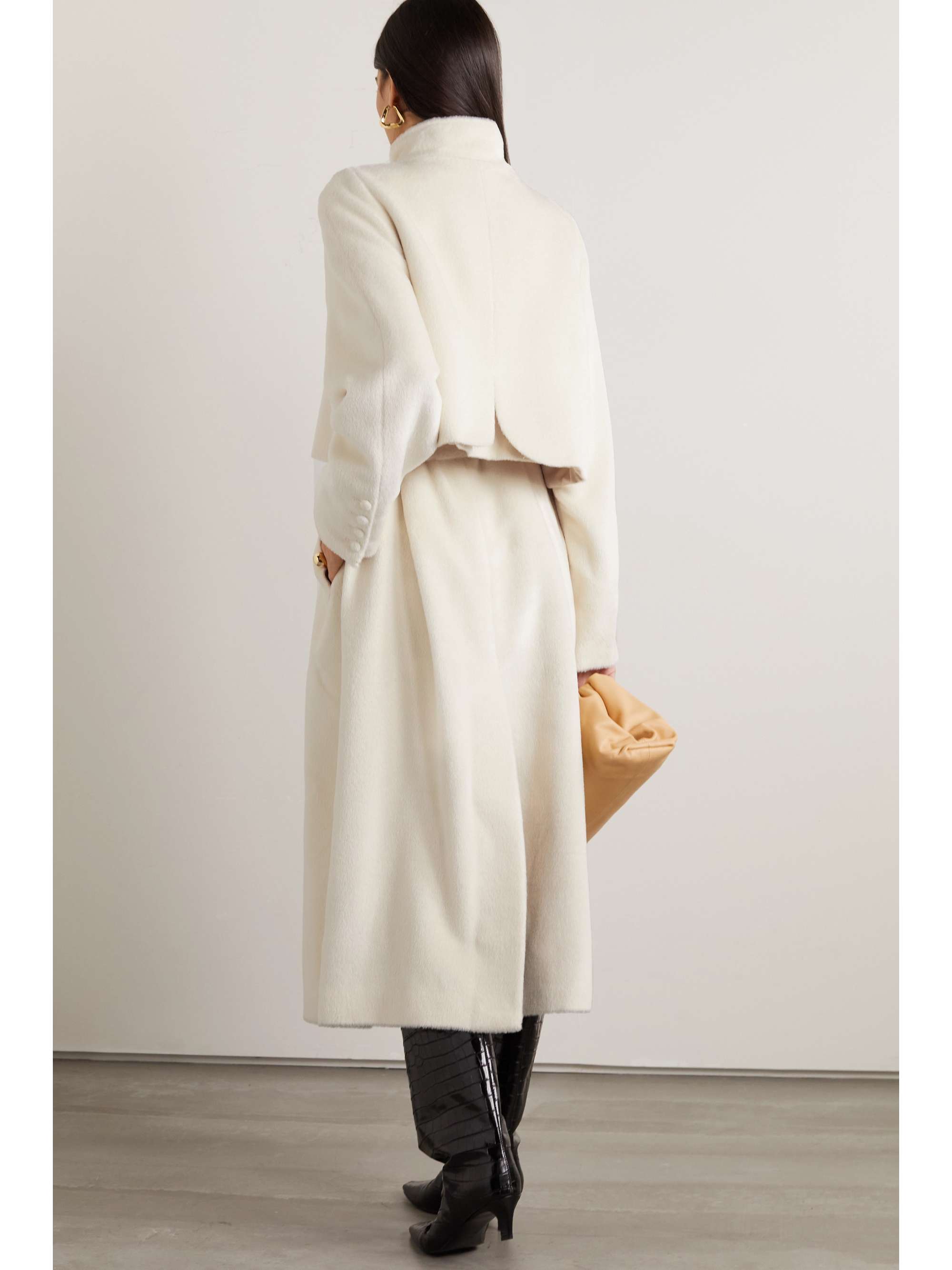 GIULIVA HERITAGE The Loredana belted brushed alpaca and wool-blend coat