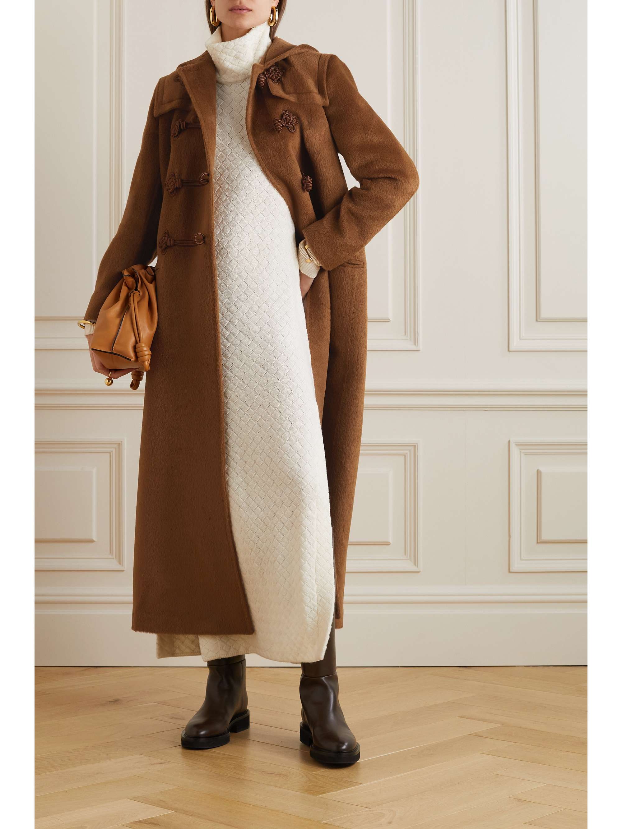 GIULIVA HERITAGE The Ginevra hooded alpaca and wool-blend coat