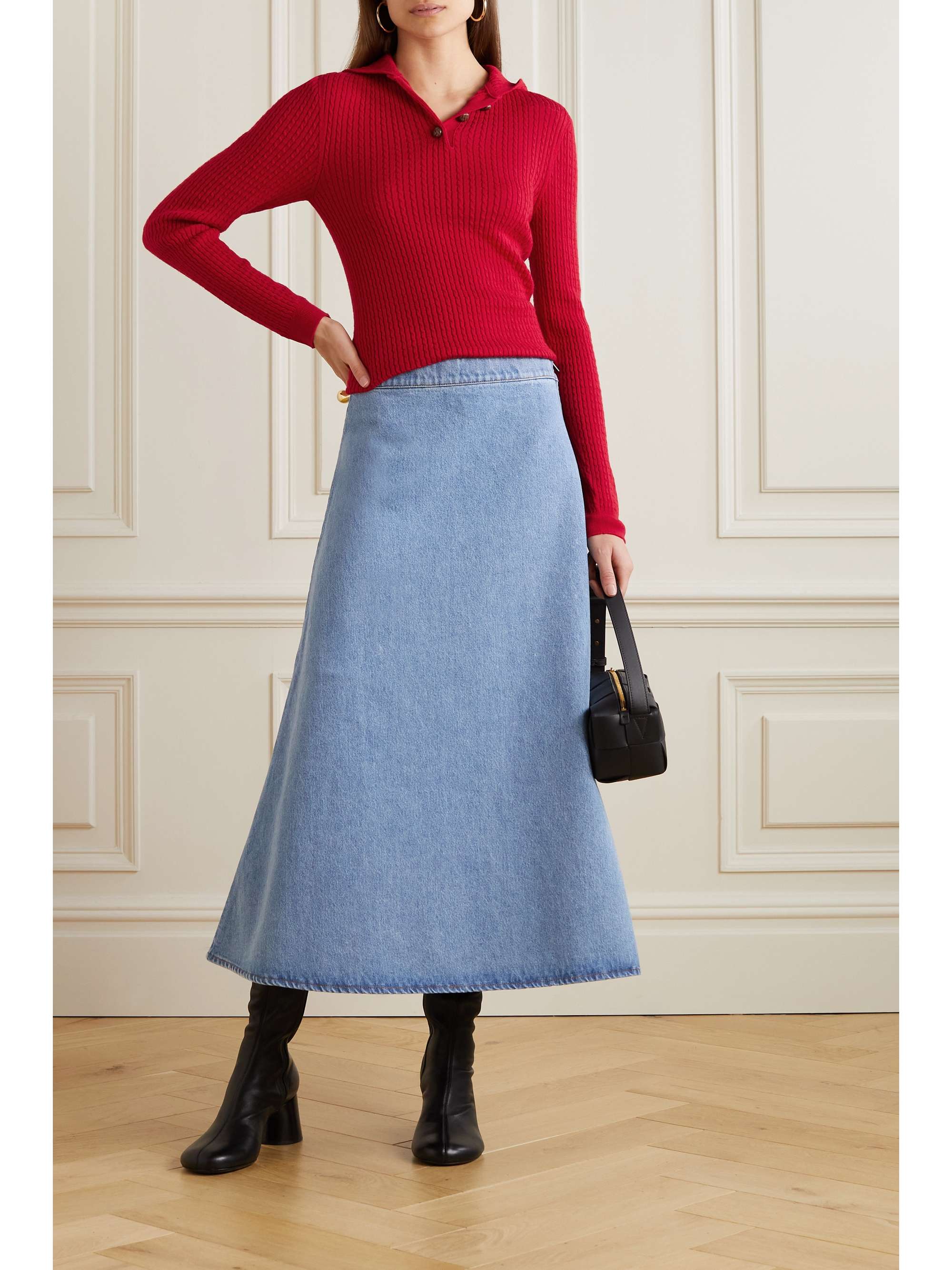 GIULIVA HERITAGE The Heloise cable-knit wool hoodie