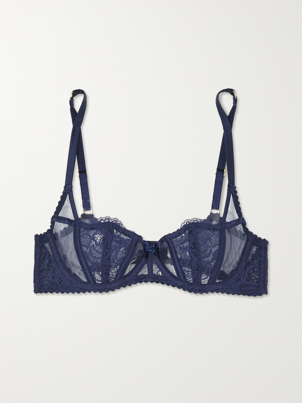 Agent Provocateur Rozlyn Lacepaneled Tulle Underwired Bra