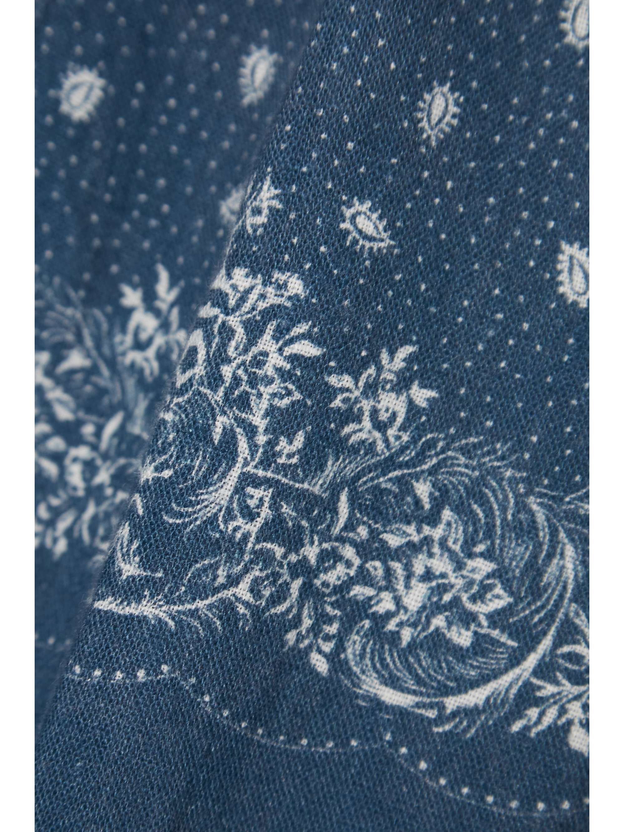 DESMOND & DEMPSEY Printed linen robe
