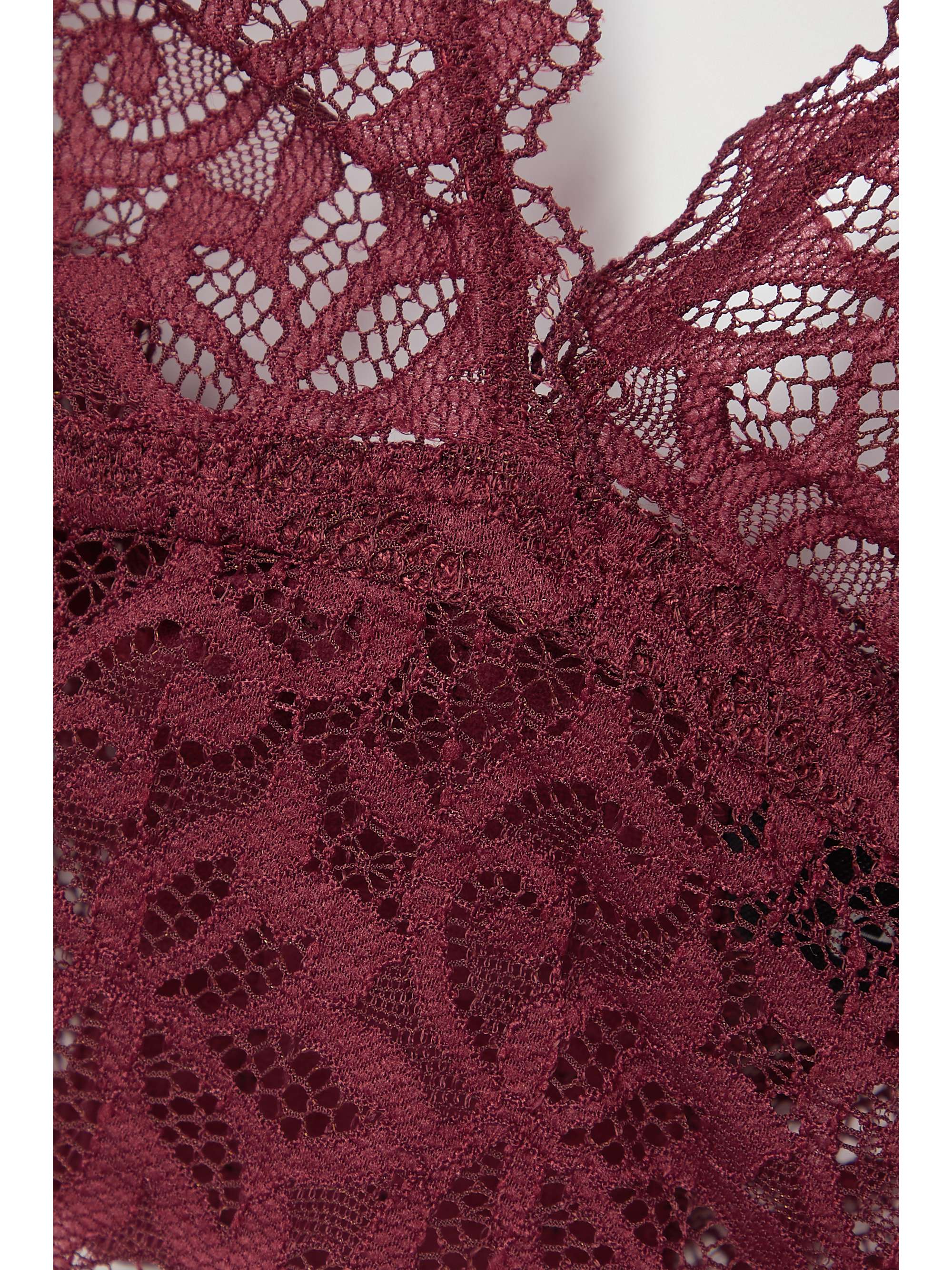 ELSE Orient stretch-lace soft-cup bralette
