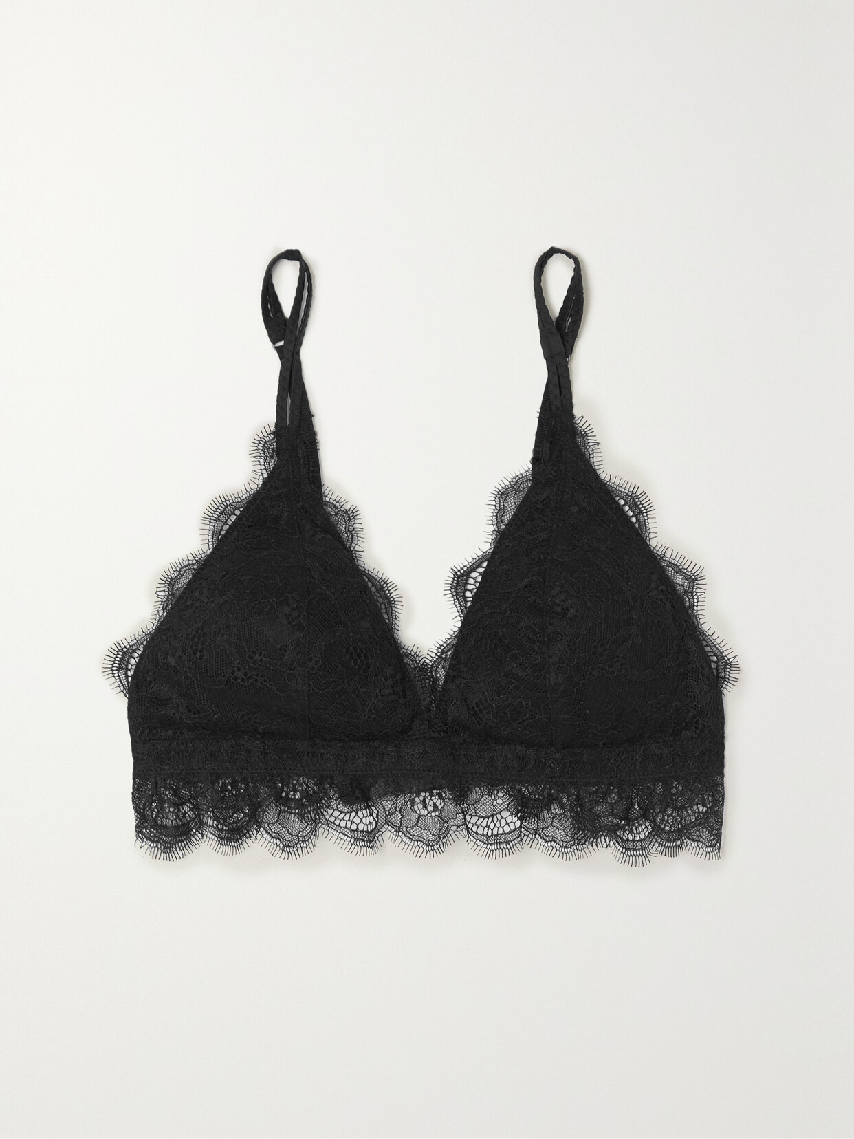 Love Stories - Gwen Corded Lace Triangle Bra - Black