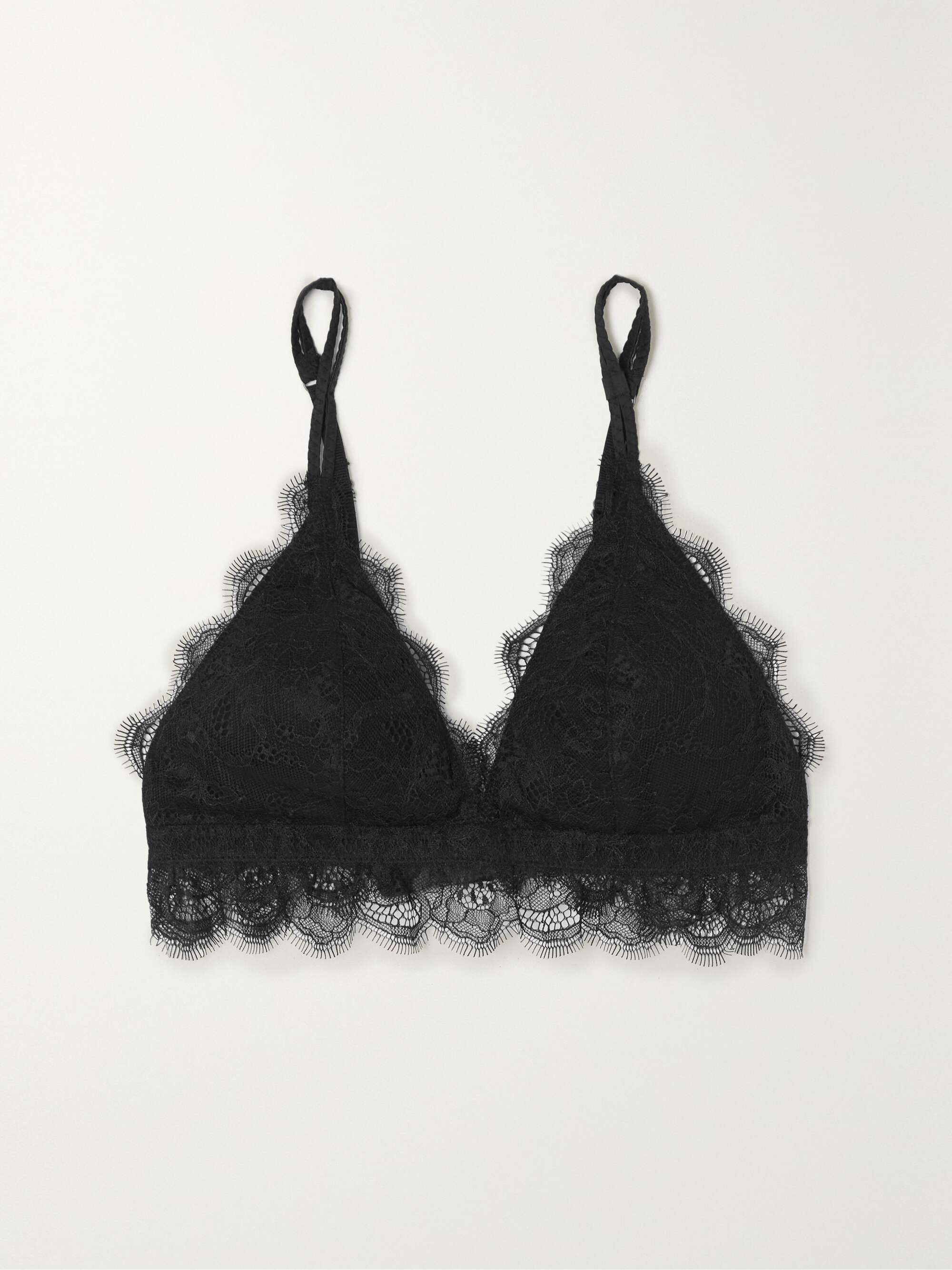 Romantic Corded Lace Front-Closure Bralette