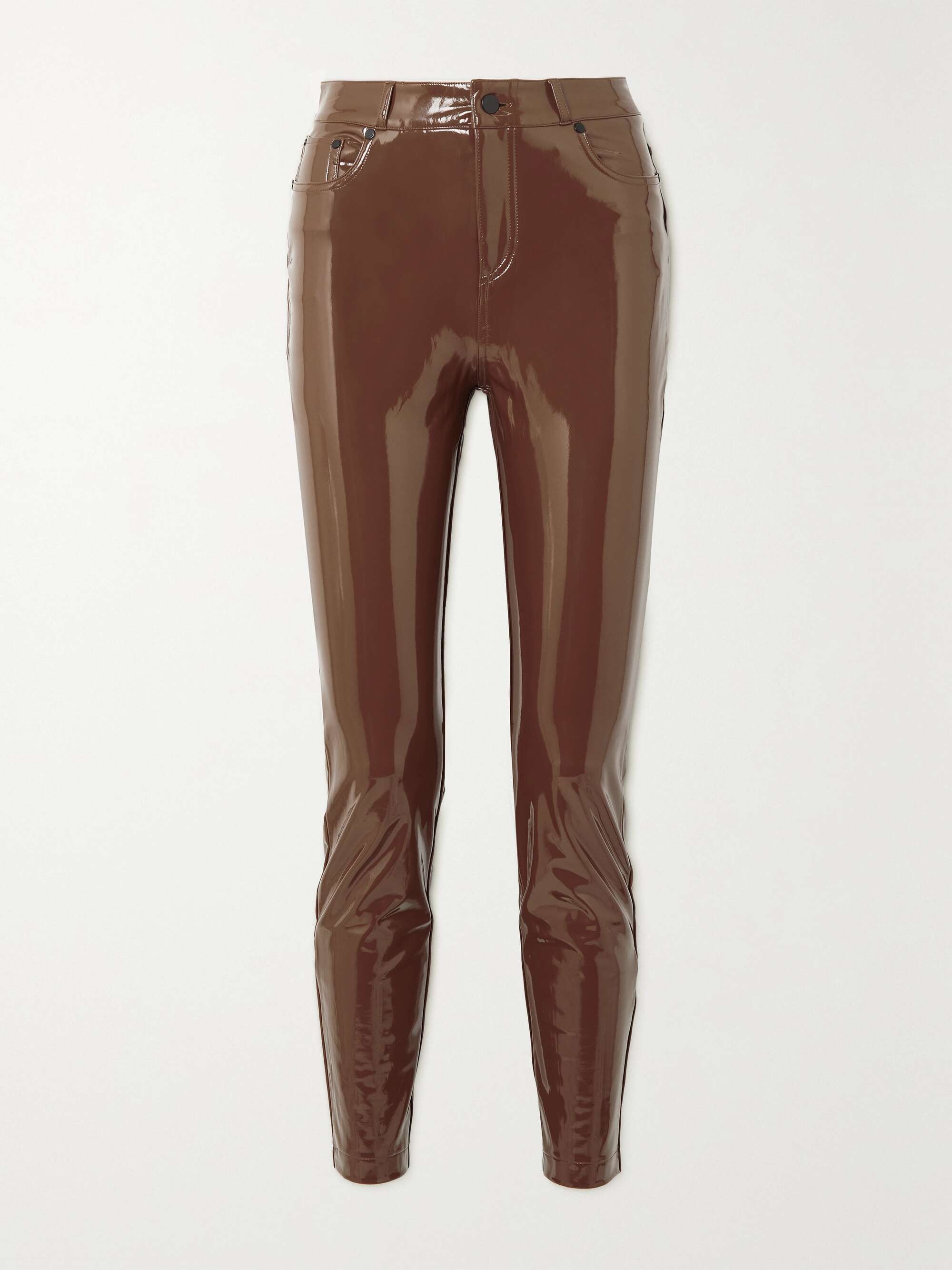 COMMANDO Faux stretch patent-leather skinny pants