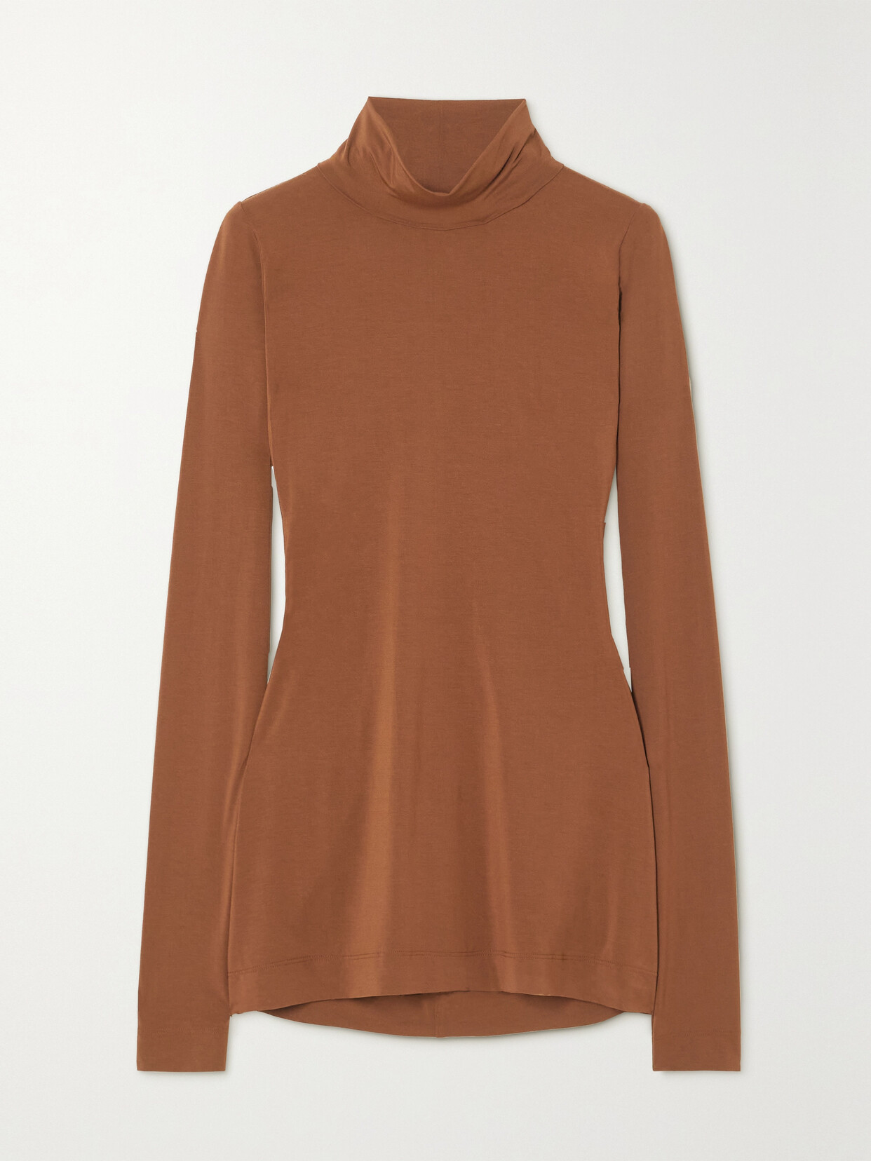 Commando - Stretch-modal Jersey Turtleneck Top - Brown