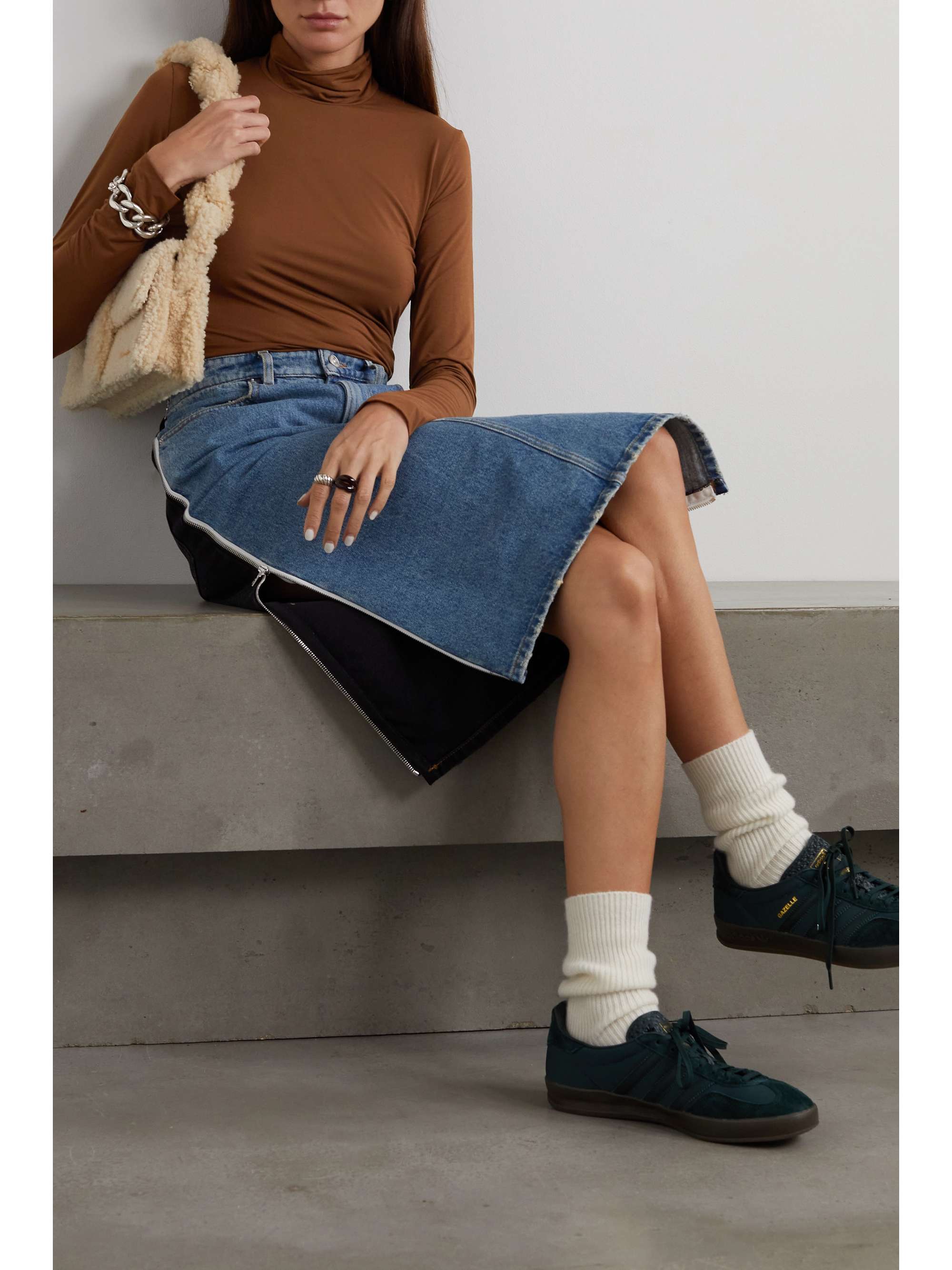 COMMANDO Stretch-modal jersey turtleneck top
