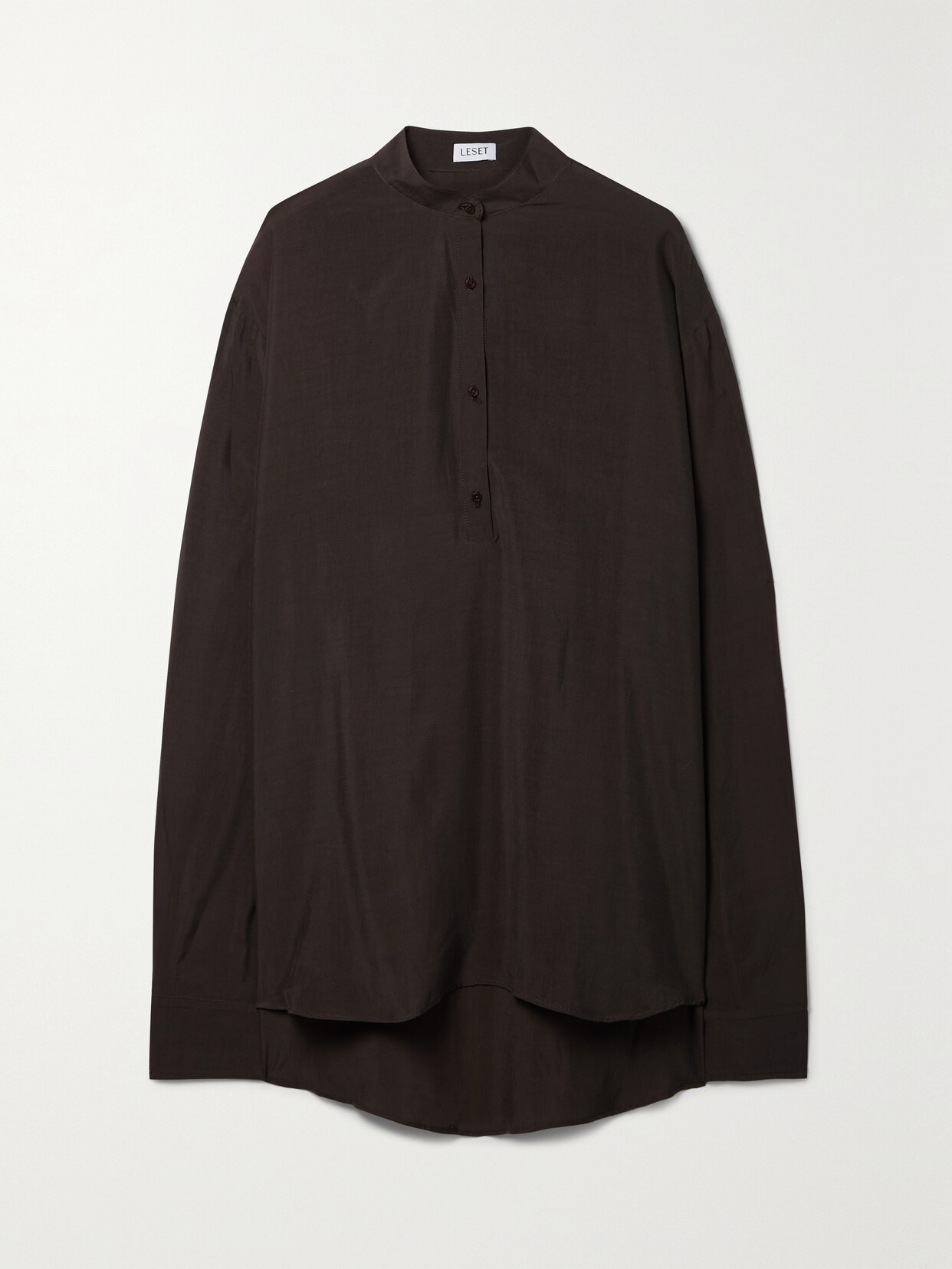 LESET Kim Tencel-blend Sateen Tunic