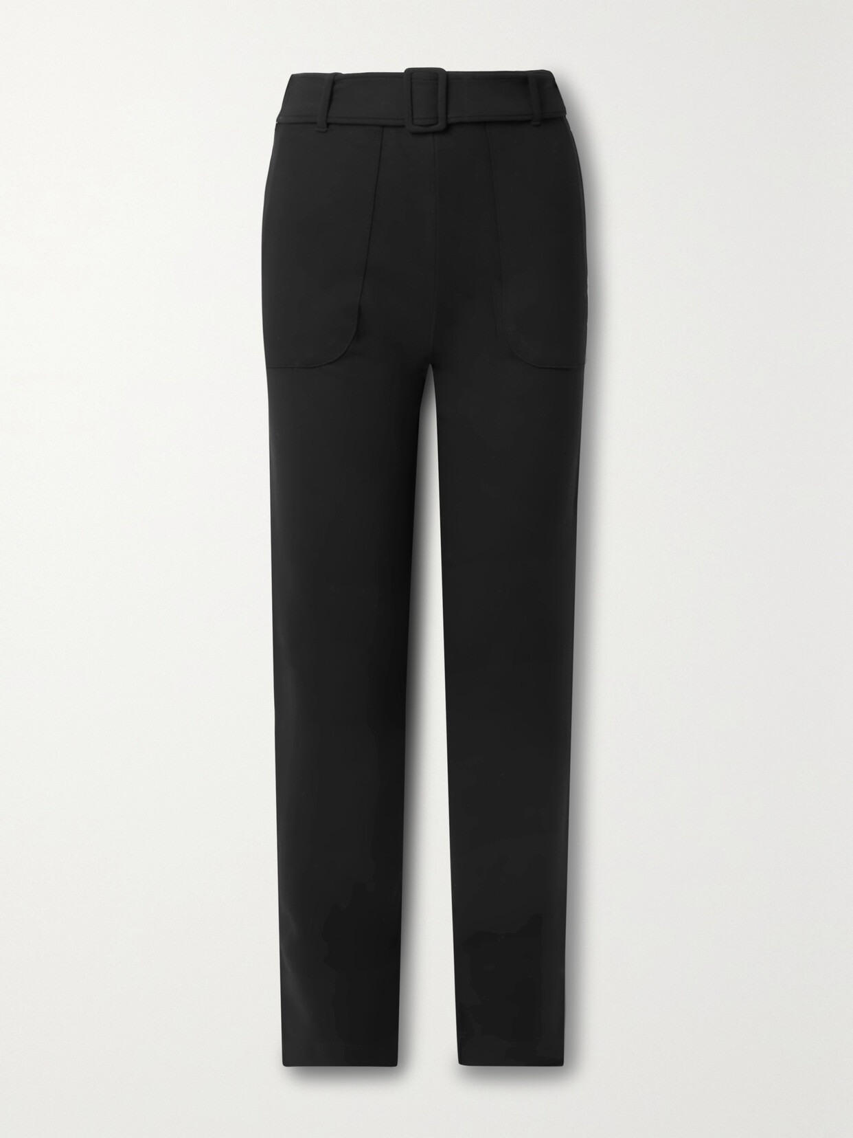 LESET Rio Belted Stretch-jersey Straight-leg Pants
