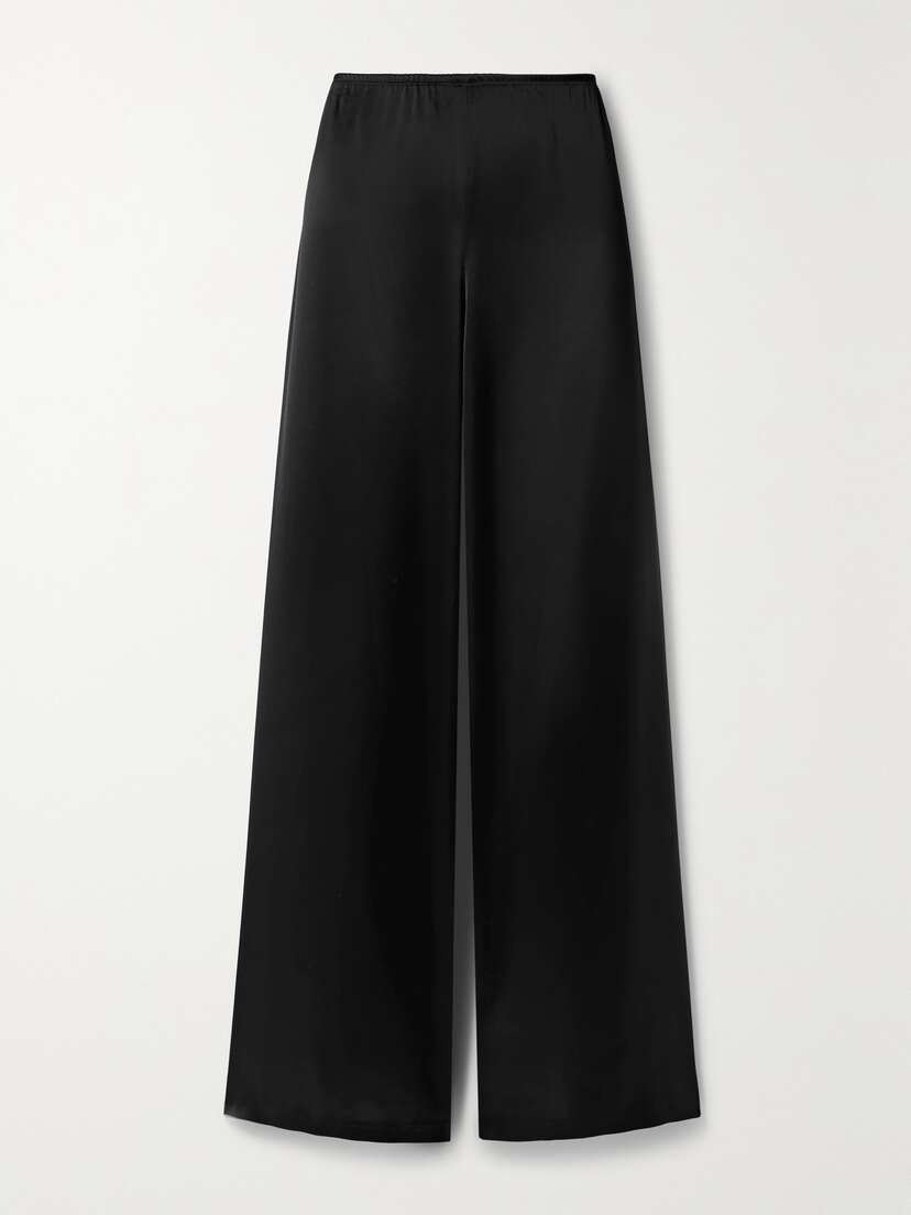 LESET Barb Satin Wide-leg Pants
