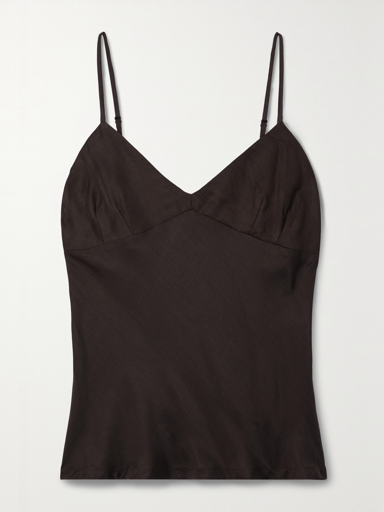 LESET Kim Tencel-blend Tank - Brown