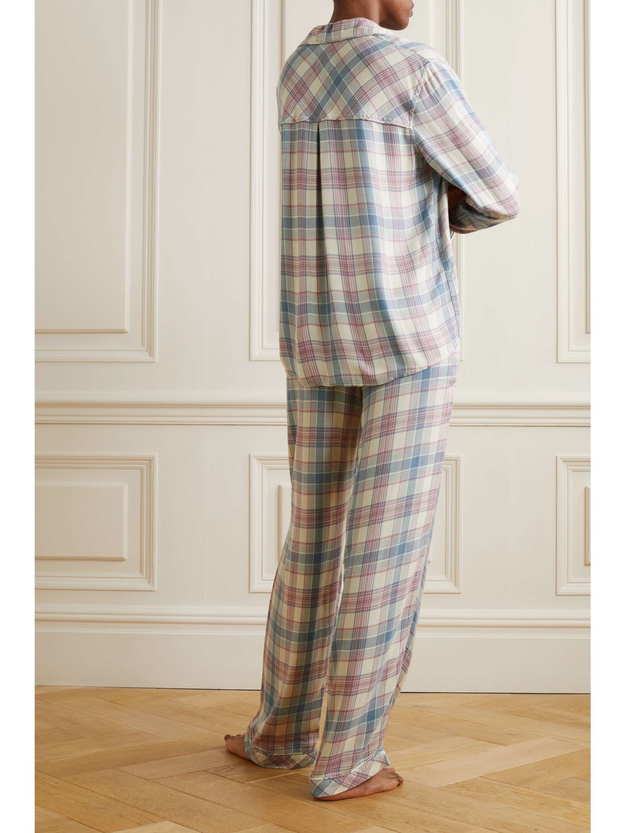 RAILS Clara checked flannel pajama set