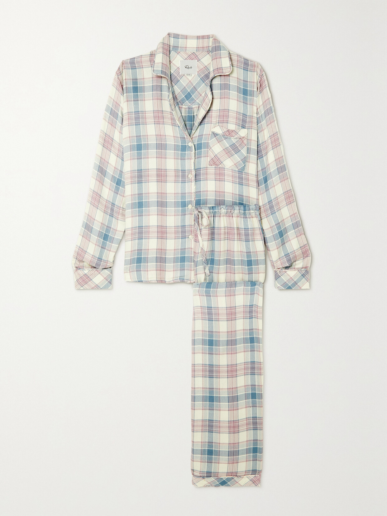 Rails - Clara Checked Flannel Pajama Set - Purple