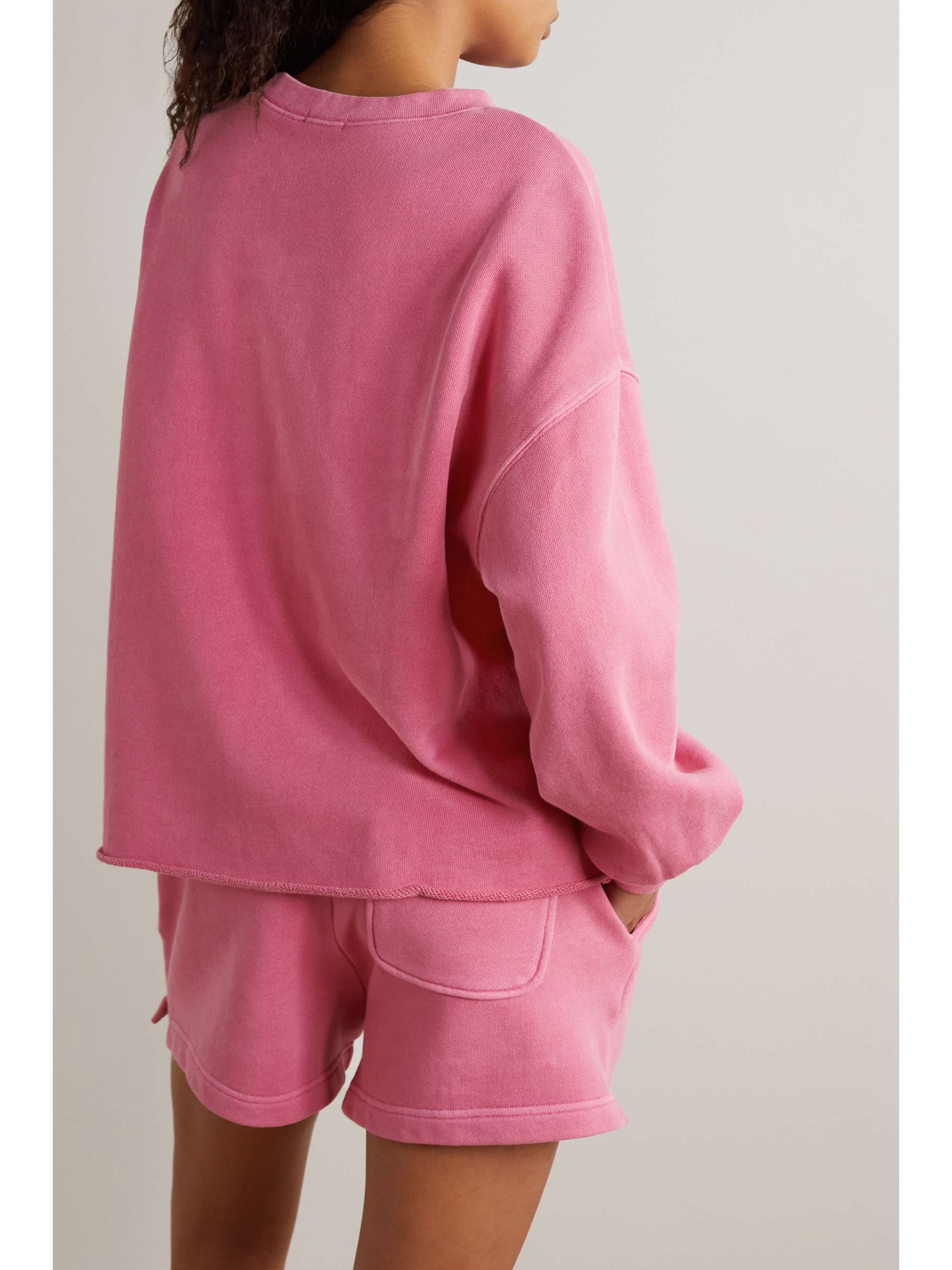 RAILS Loopback cotton-jersey sweatshirt and shorts set
