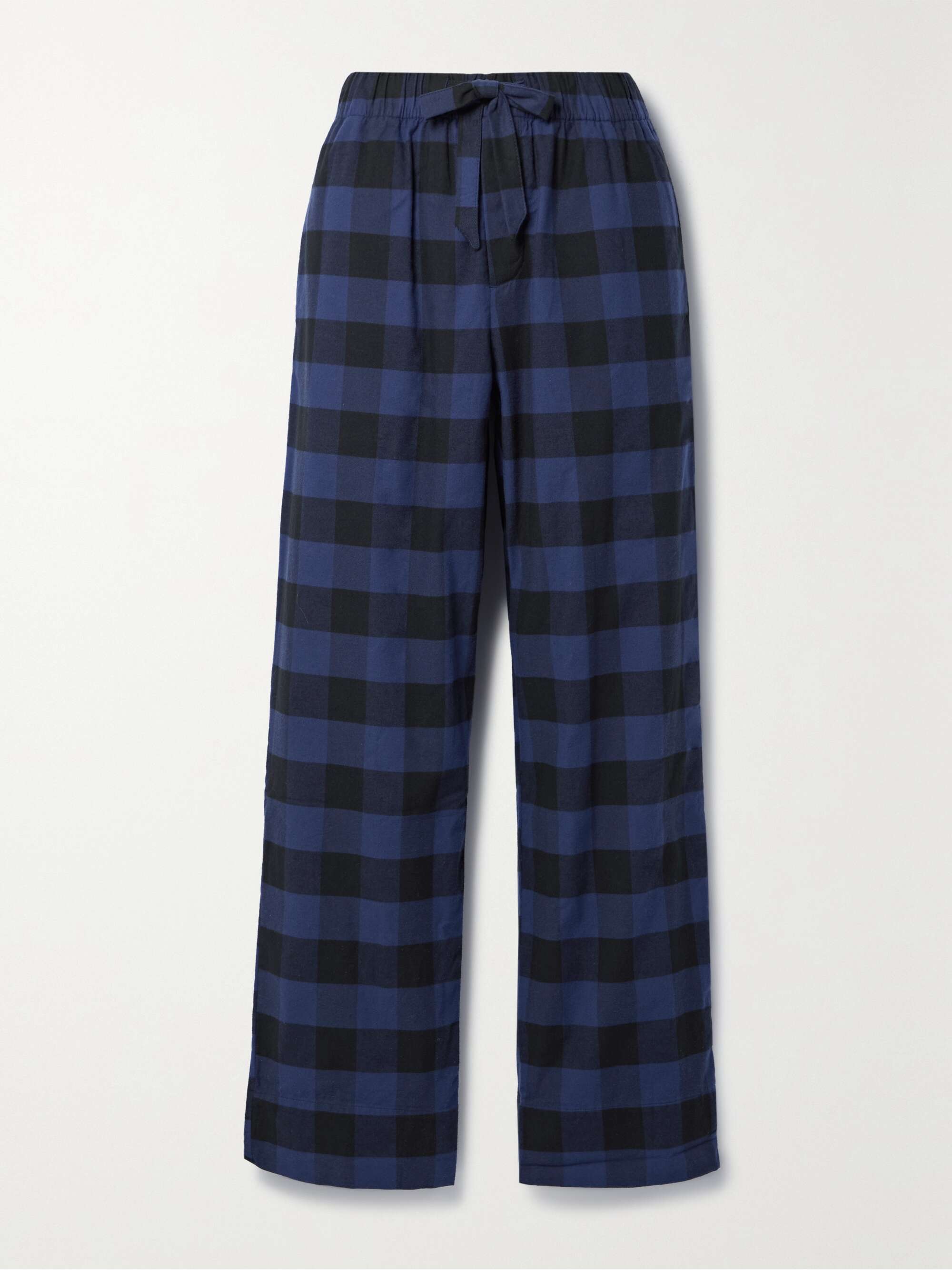 TEKLA Gingham organic brushed cottonflannel pajama pants NETAPORTER
