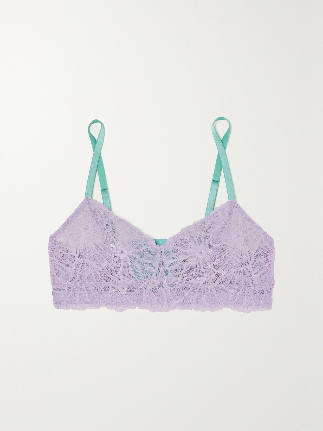 Dora Larsen - + Net Sustain Anais Recycled-lace Soft-cup Bra - Purple