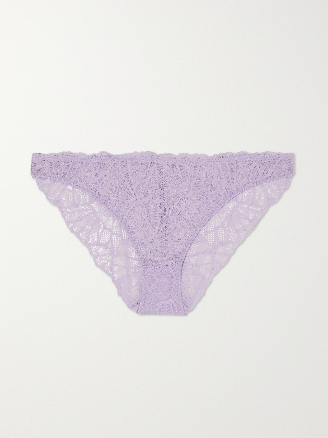 Dora Larsen - + Net Sustain Anais Recycled-lace Briefs - Purple