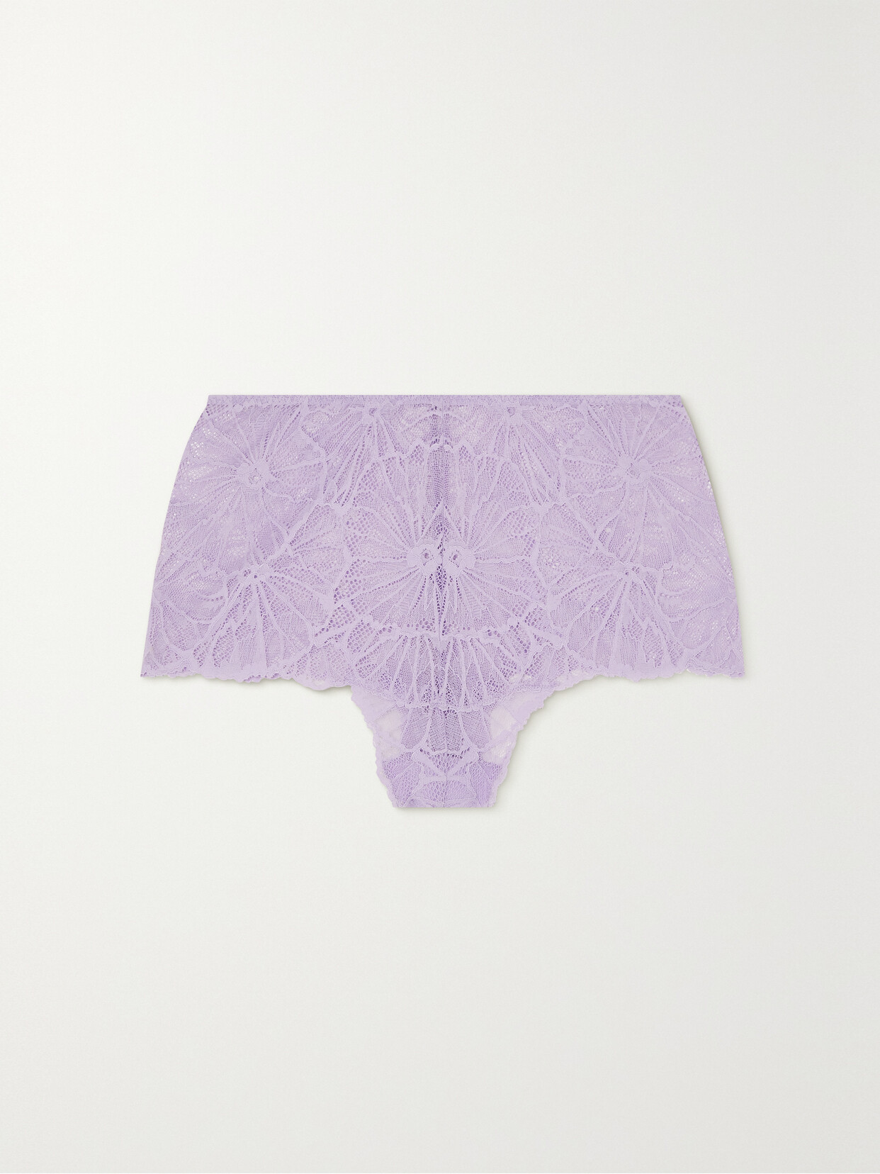 Dora Larsen + Net Sustain Anais Recycled-lace Briefs In Purple