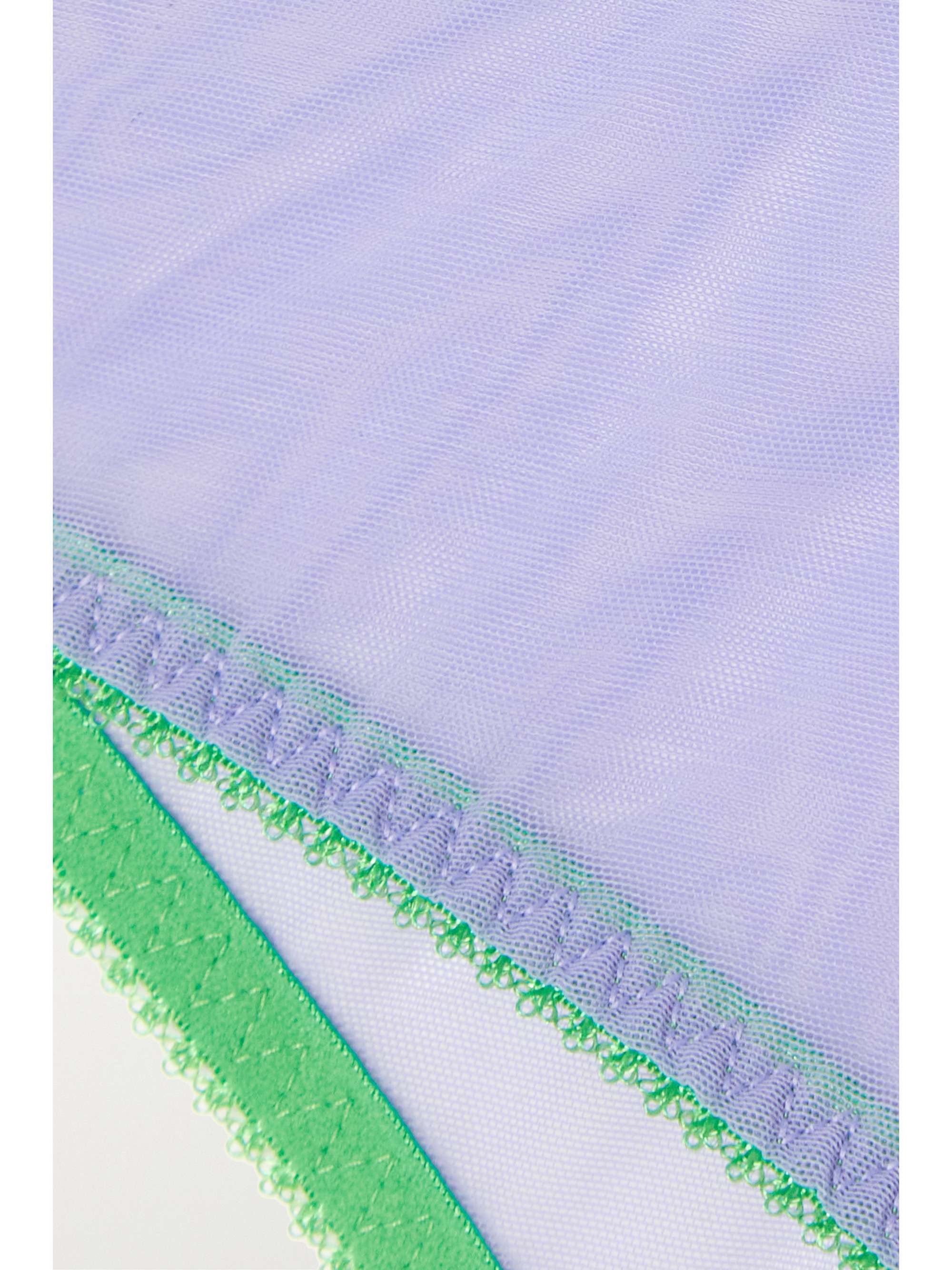 DORA LARSEN + NET SUSTAIN Coralee Clean recycled-tulle briefs
