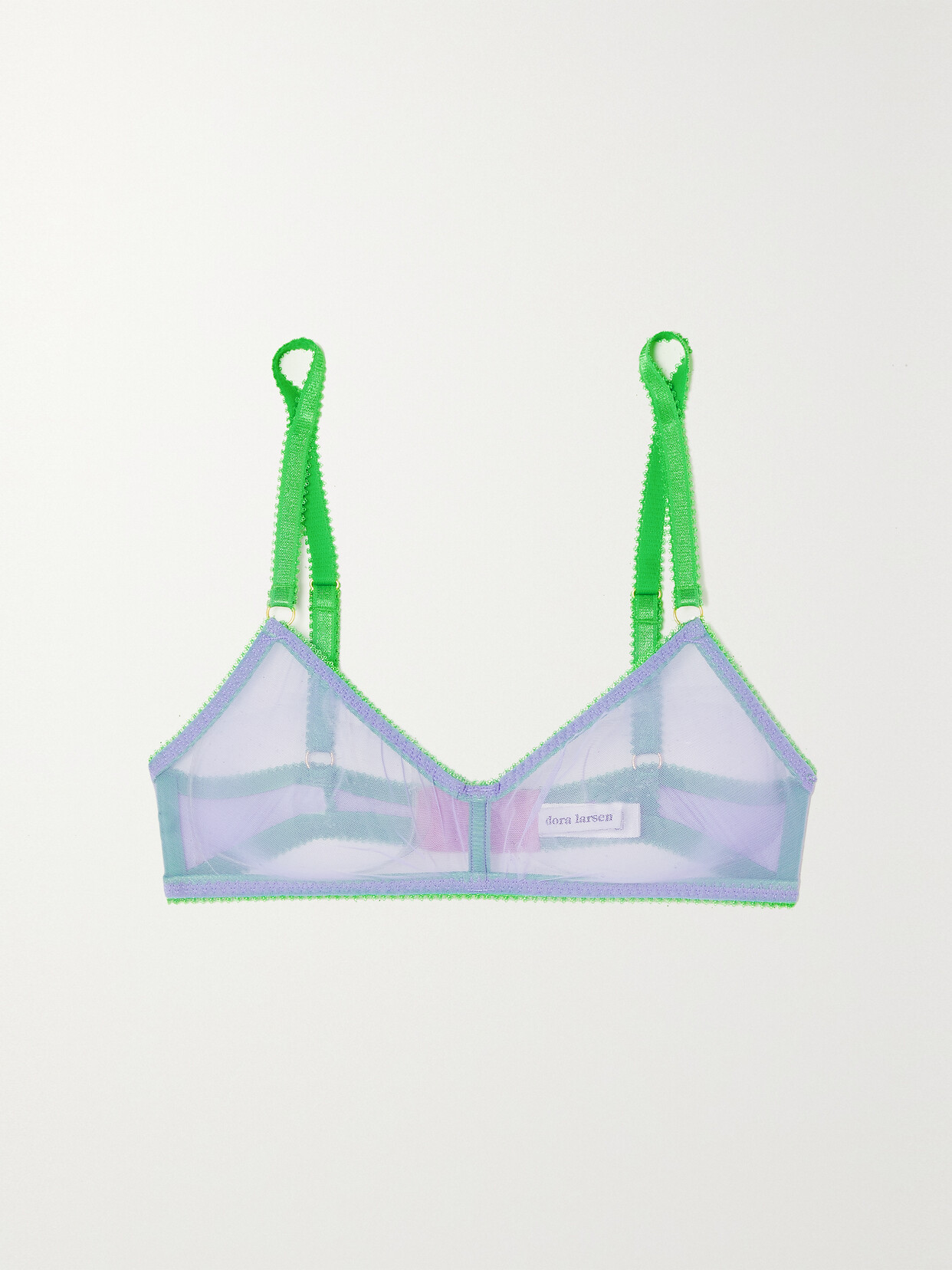 Dora Larsen - + Net Sustain Coralee Clean Recycled-tulle Soft-cup Bra - Blue