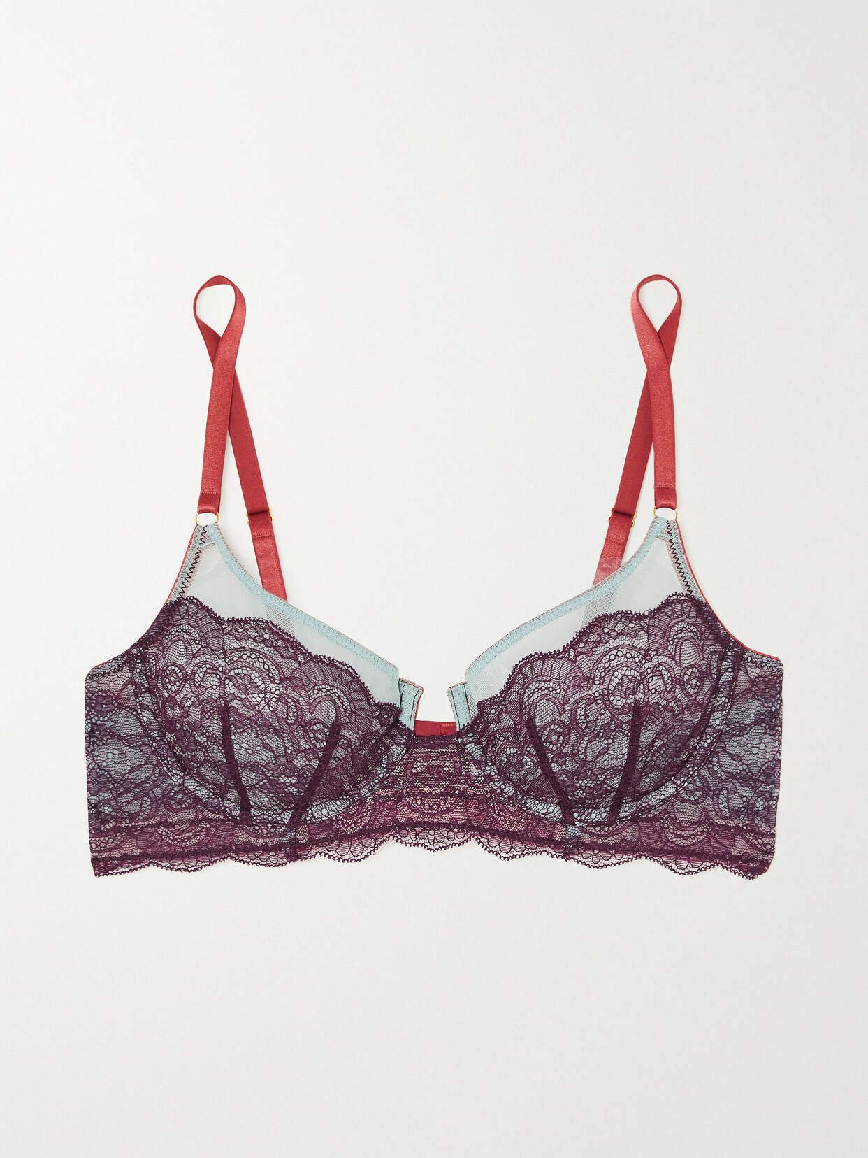 Dora Larsen + Net Sustain Anais Recycled-lace Underwired Strapless