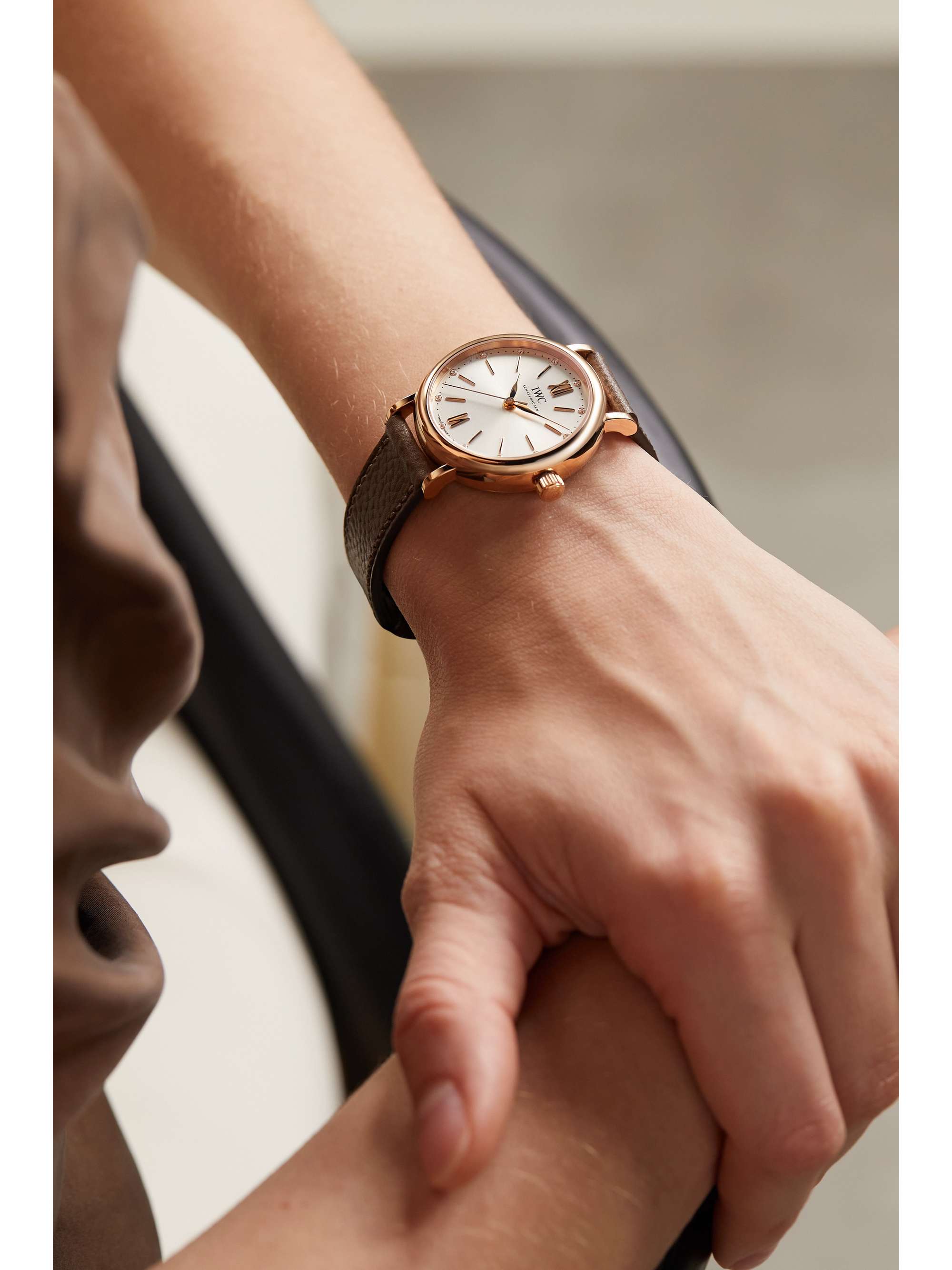 Renaissance Trouwens Geit IWC SCHAFFHAUSEN Portofino Automatic 34mm 18-karat red gold, textured-leather and diamond watch | NET-A-PORTER Renaissance Trouwens Geit IWC SCHAFFHAUSEN Portofino Automatic 34mm 18-karat red gold, textured-leather and diamond watch | NET-A-PORTER