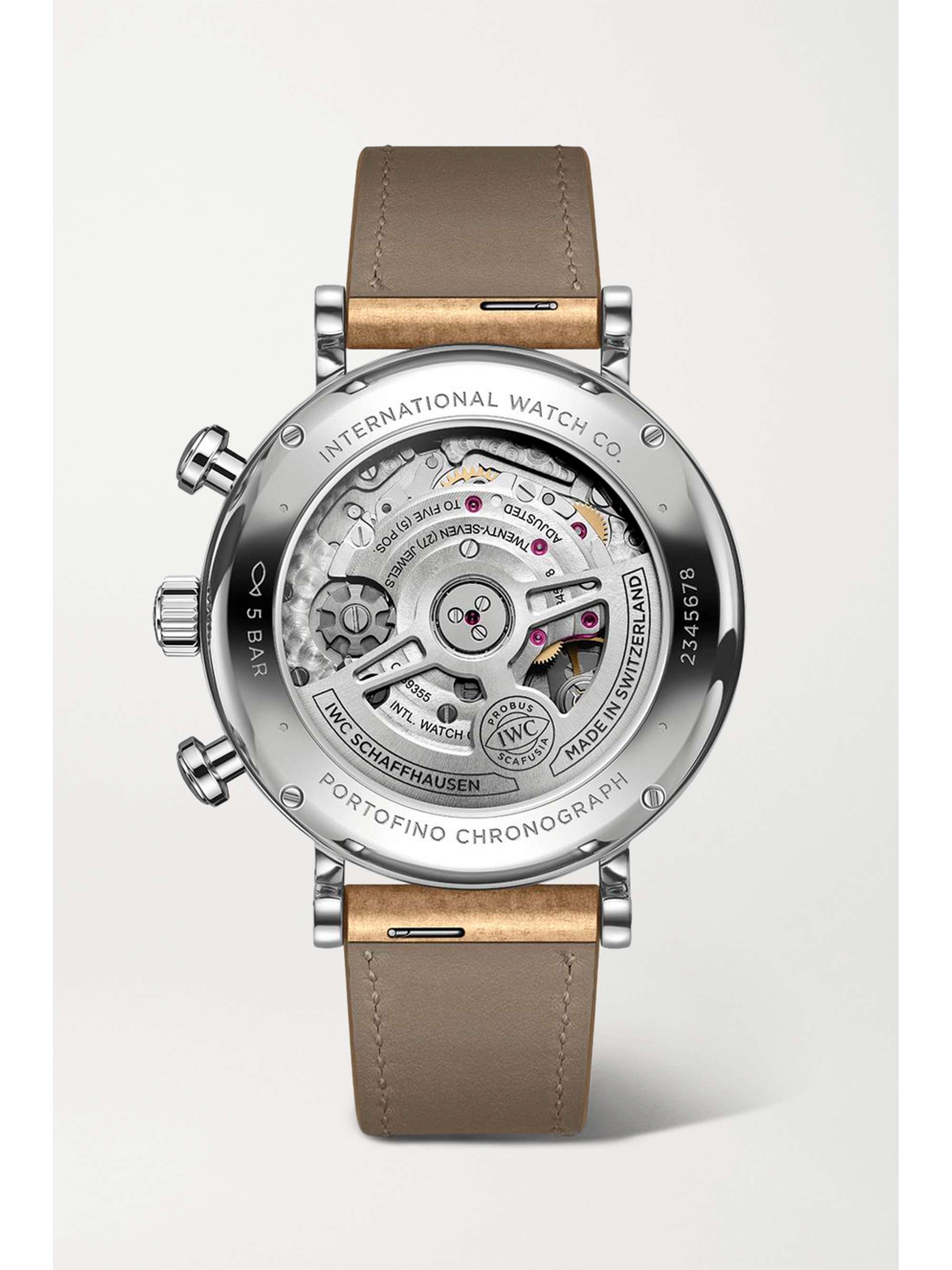 IWC SCHAFFHAUSEN Portofino Automatic Chronograph 39mm stainless steel and leather watch