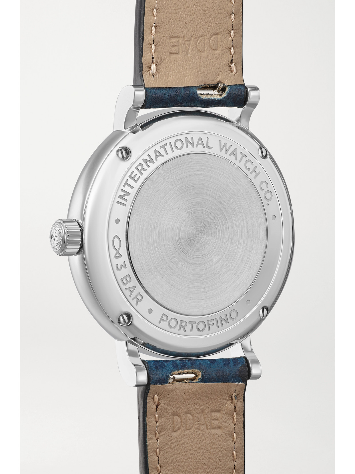 Iwc Schaffhausen Portofino Automatic 34mm Stainless Steel, Textured-leather And Diamond Watch In Silver