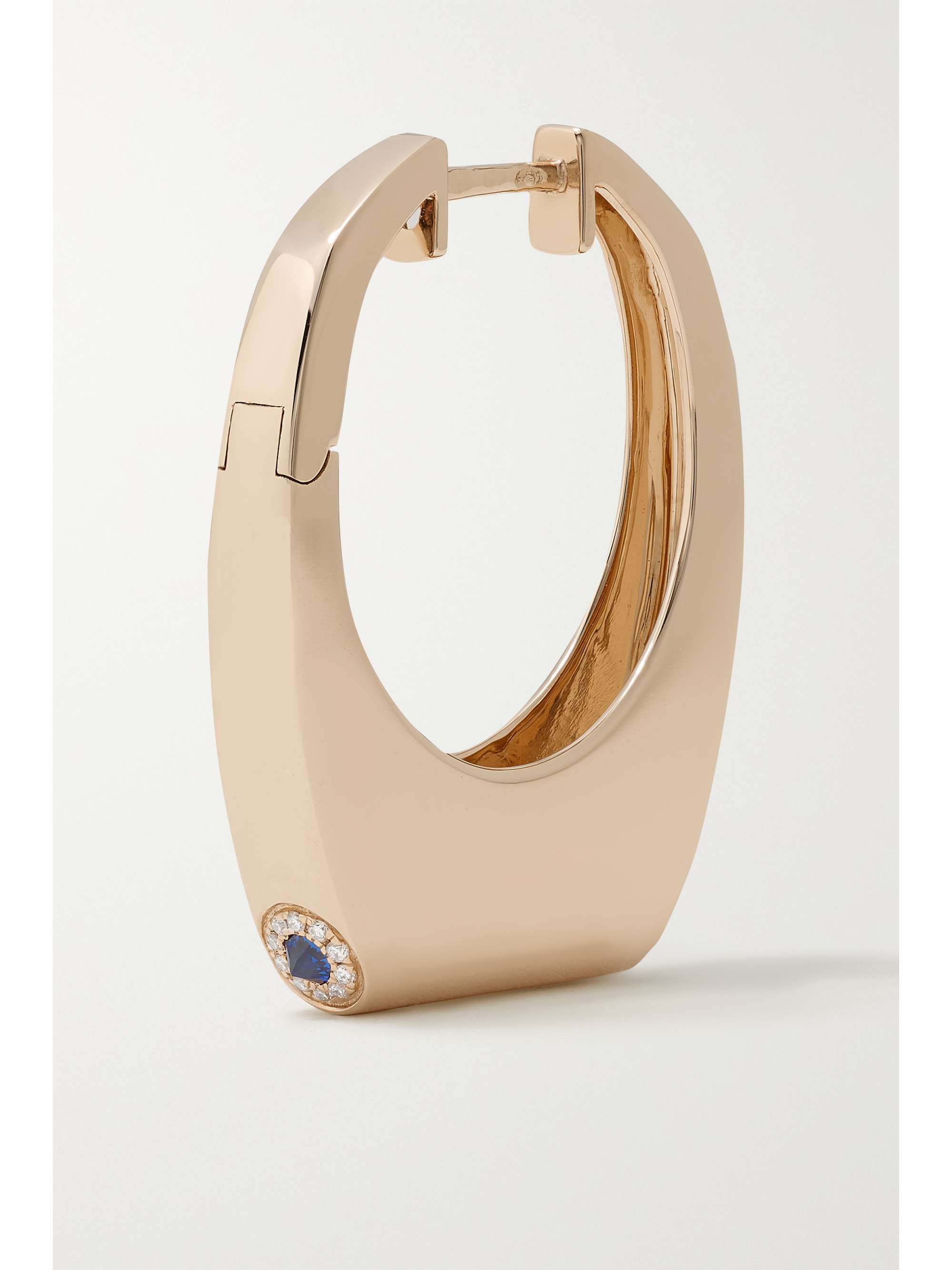 RAINBOW K Grace 14-karat gold, sapphire and diamond single earring