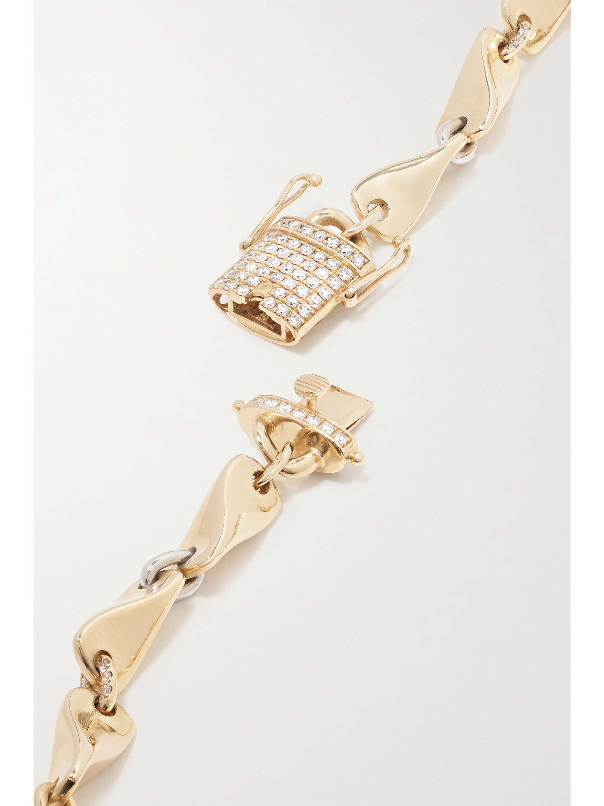 RAINBOW K Victoria 14-karat gold diamond necklace