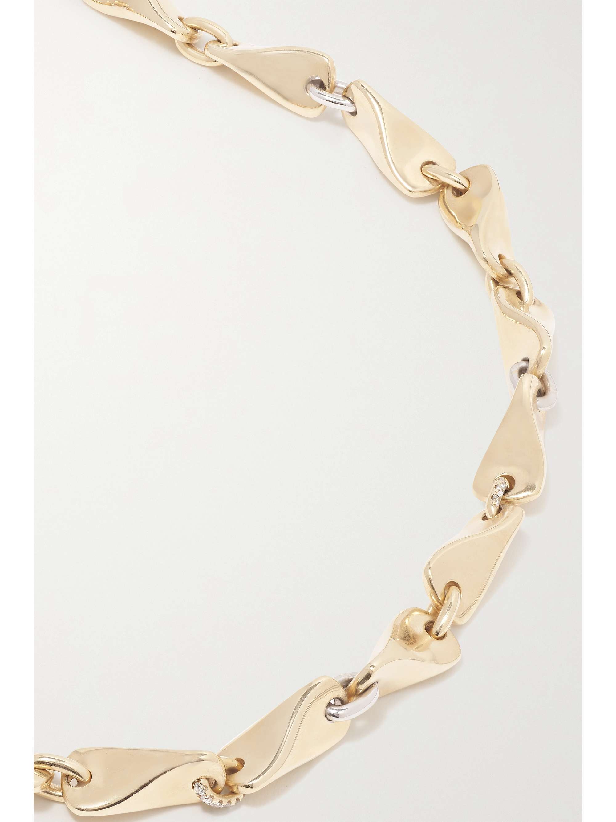 RAINBOW K Victoria 14-karat gold diamond necklace