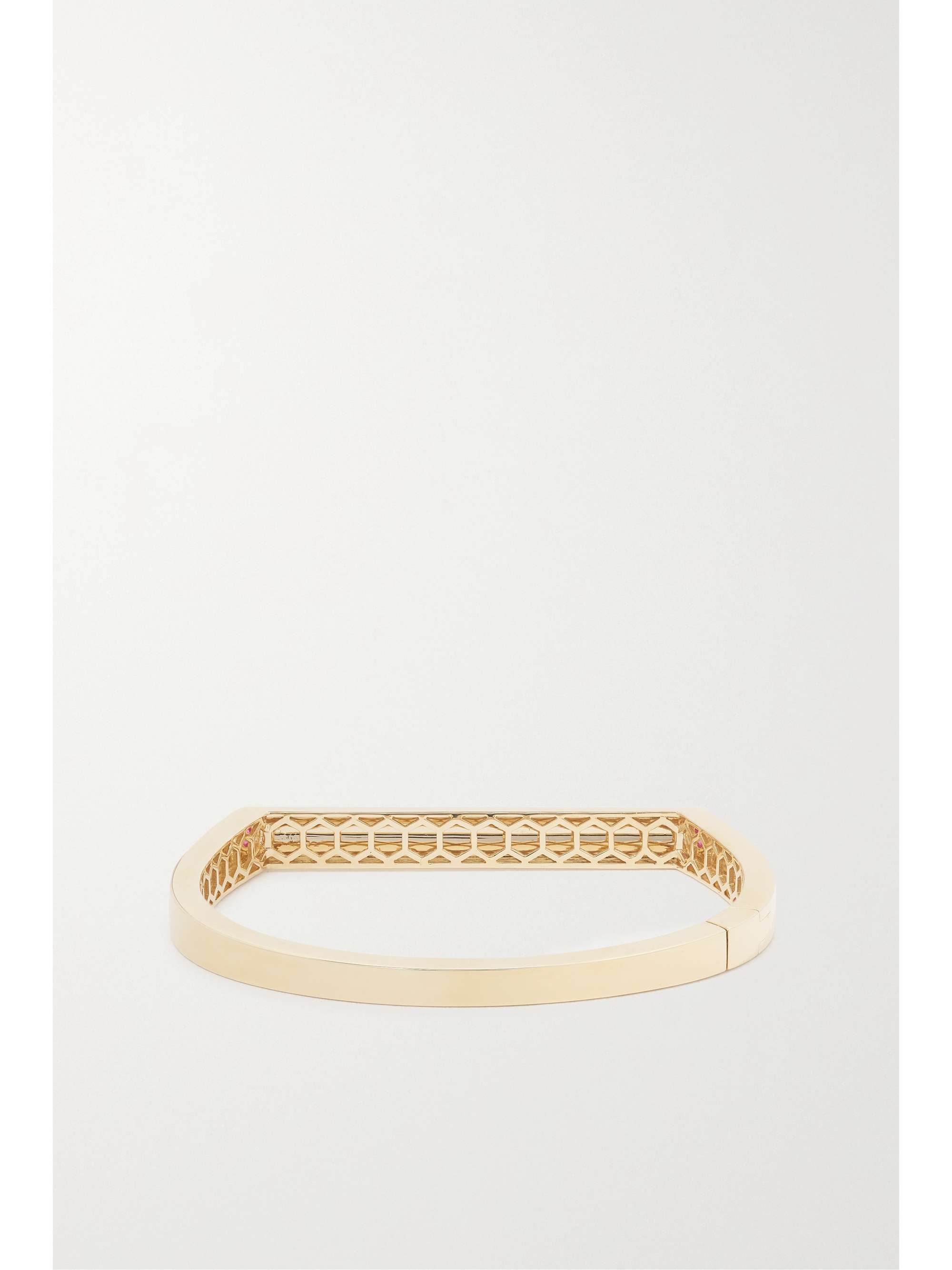 RAINBOW K Grace 14-karat gold, sapphire and diamond bangle
