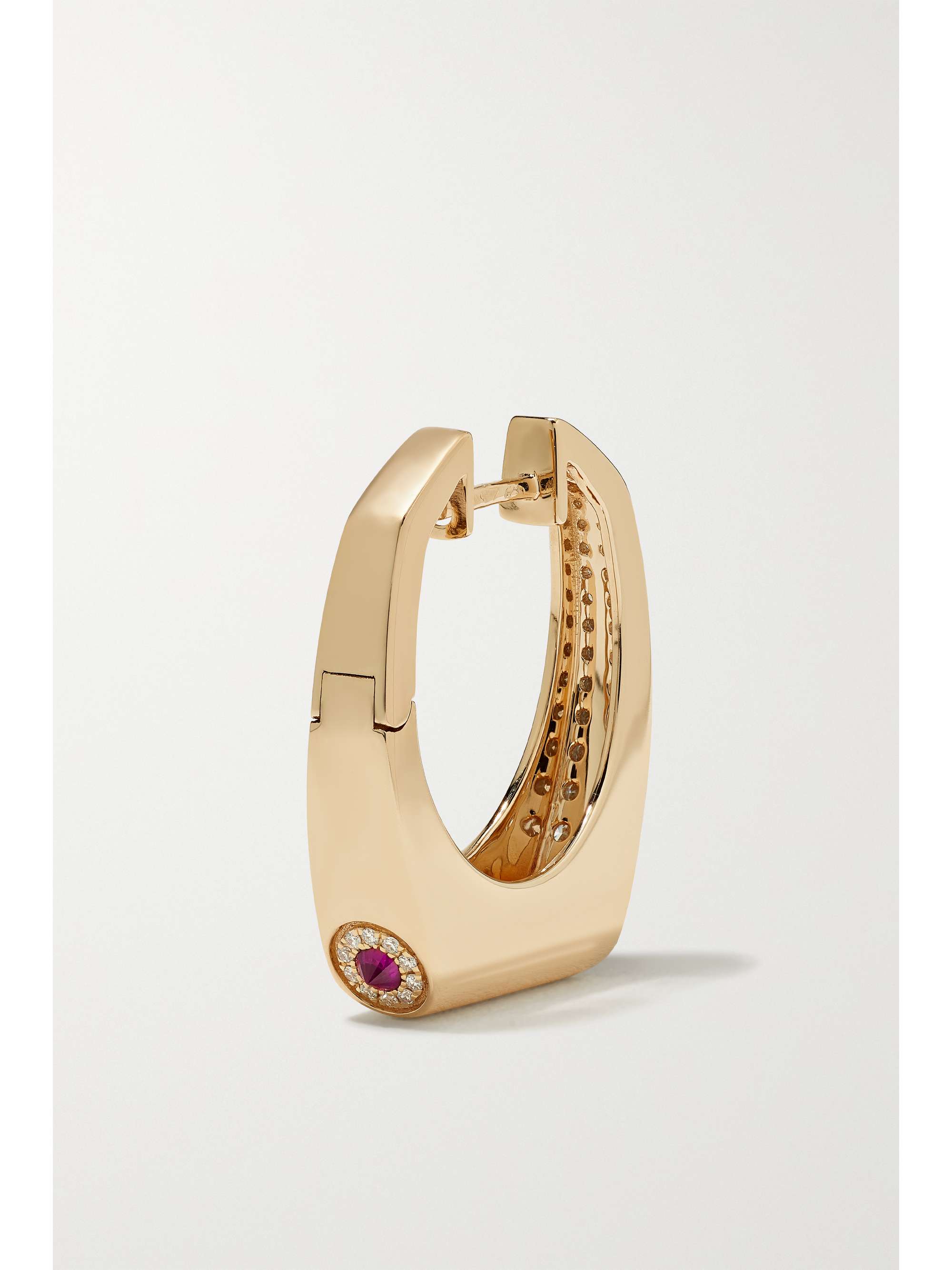 RAINBOW K Grace 14-karat gold diamond single earring