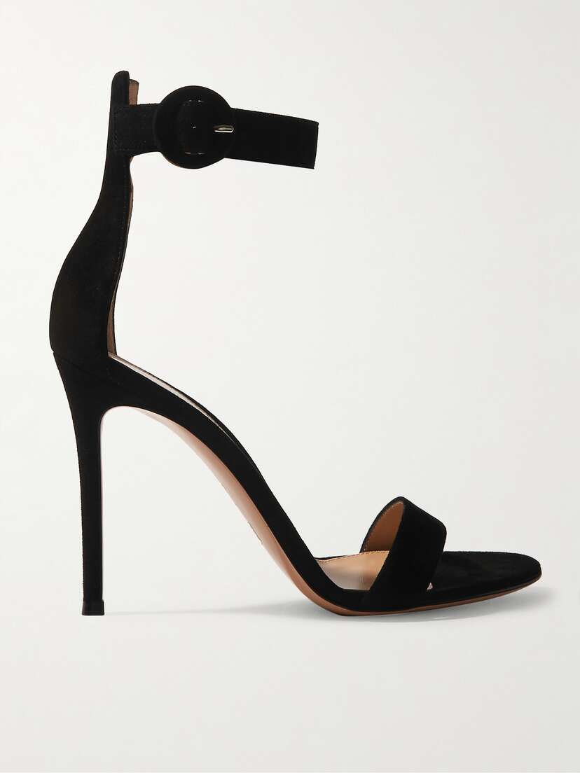 Gianvito Rossi Portofino 105 Suede Sandals