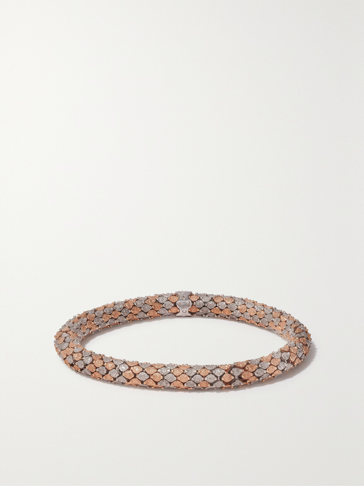 Carolina Bucci - Twister Luxe Medium 18-karat Rose And White Gold Bracelet - Rose gold