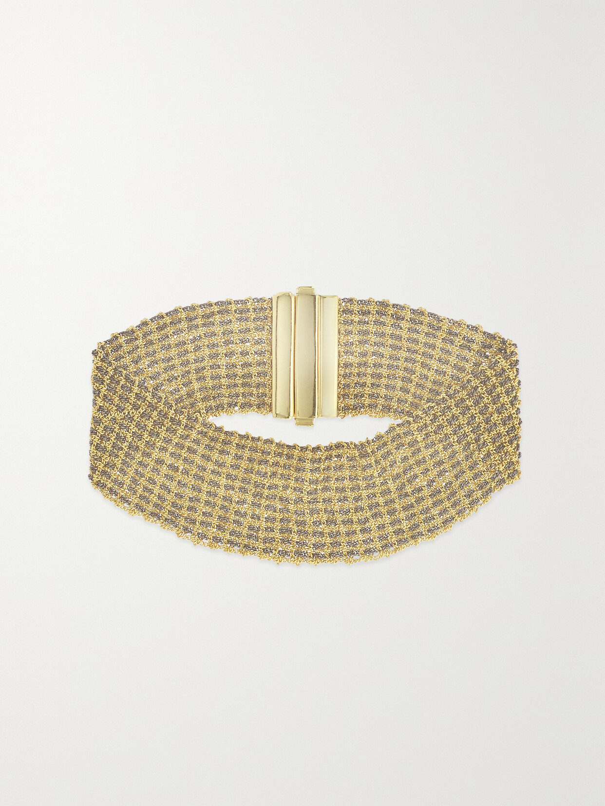 Carolina Bucci - Classic 2cm 18-karat Yellow And Blackened Gold Bracelet - one size