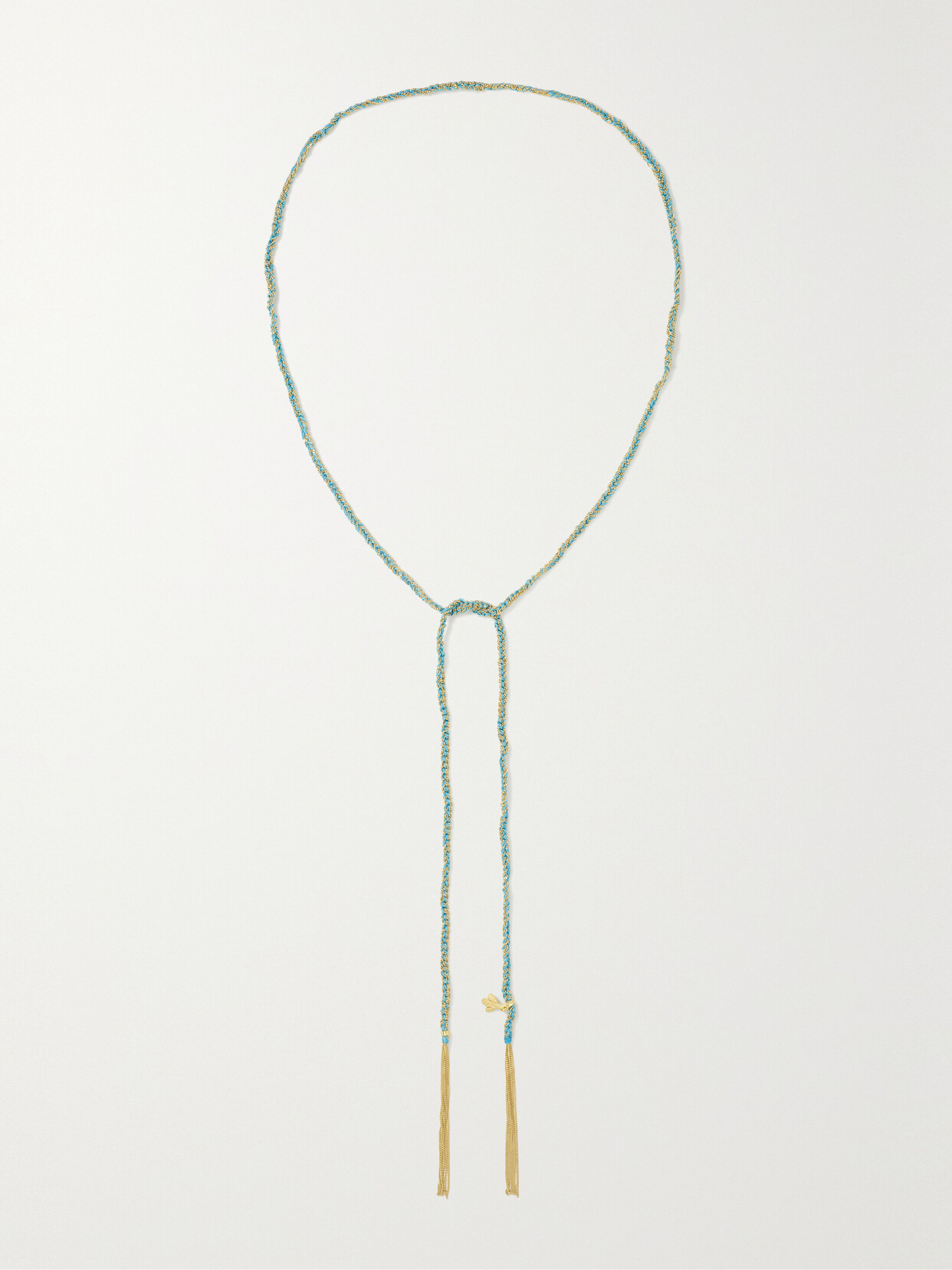 Carolina Bucci - Lucky 18-karat Gold And Silk Necklace - one size